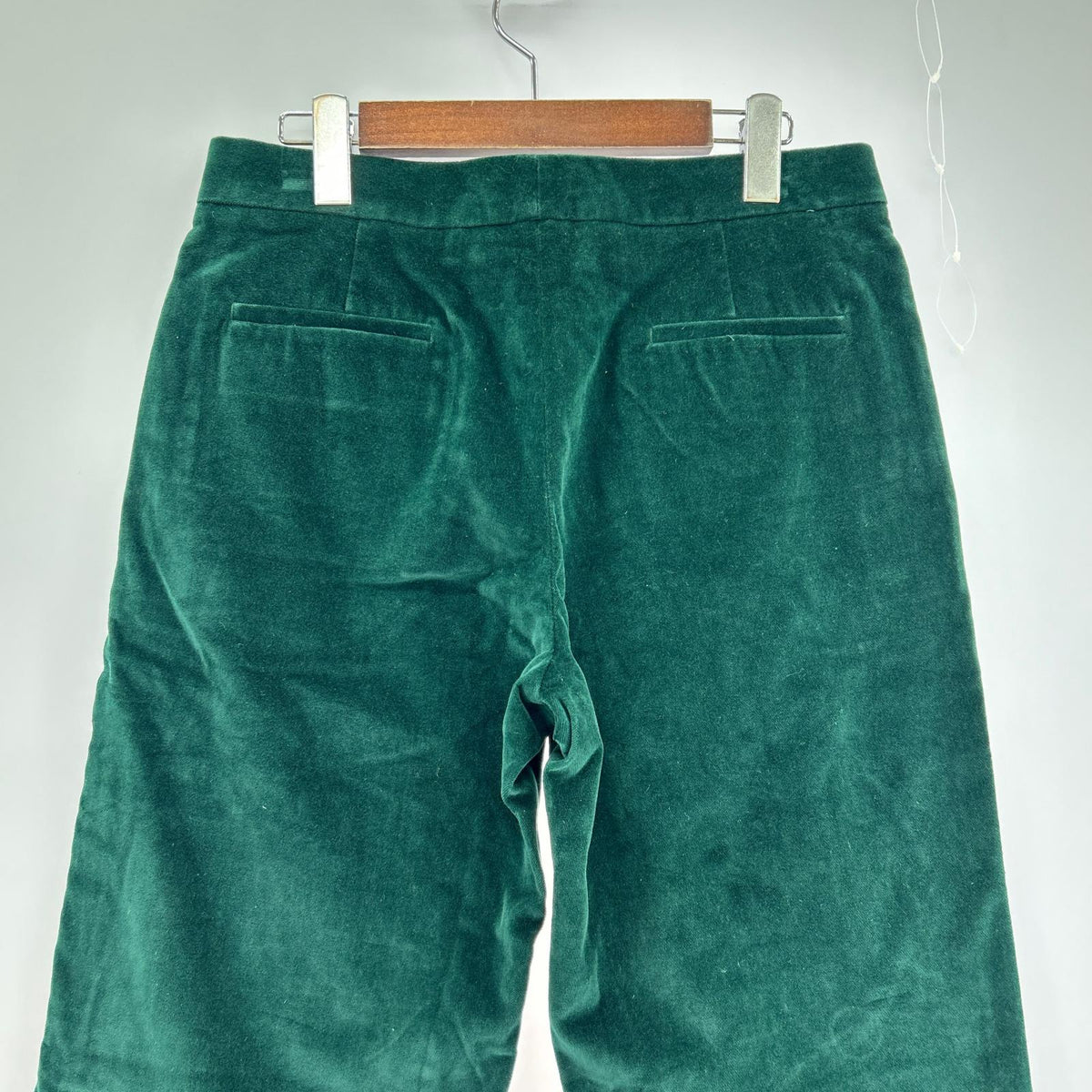 パンツ ベルベット コットン イタリア製 緑 (40) 40 グリーン