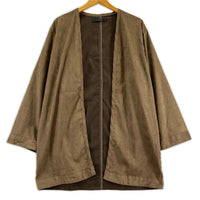 ジャケット SYNTHE19AW TIC SUEDE LONG SHIRT CARDIGAN S ブラウン