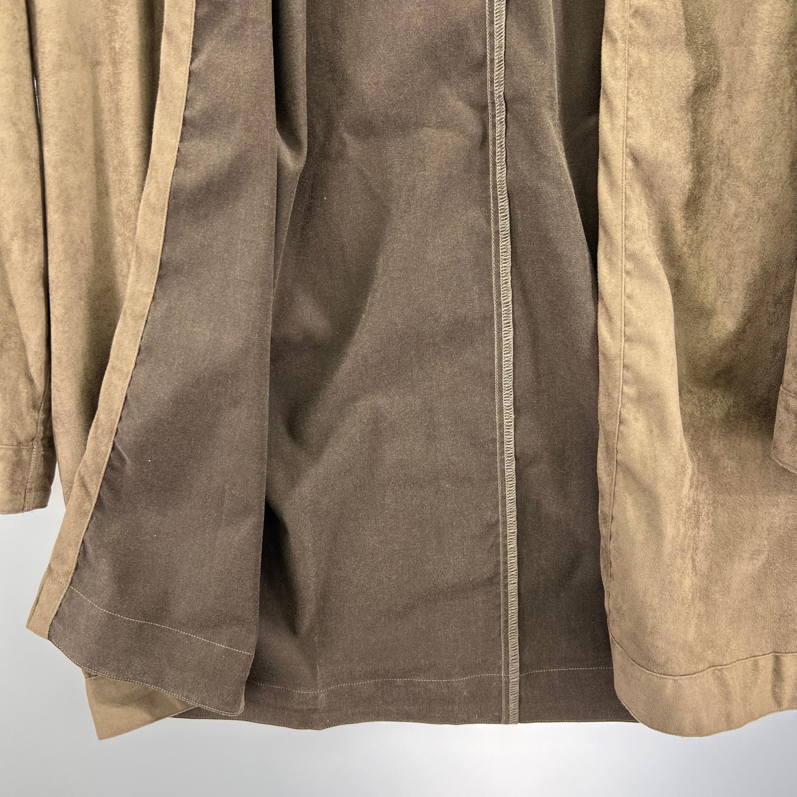 ジャケット SYNTHE19AW TIC SUEDE LONG SHIRT CARDIGAN S ブラウン