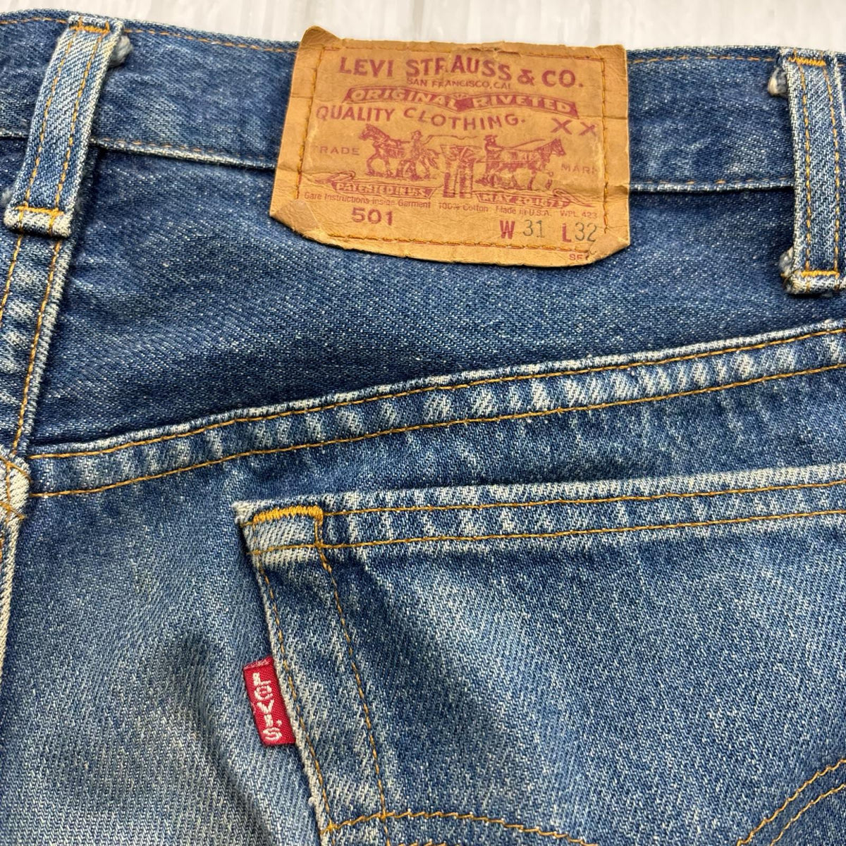 デニムパンツ 90s USA製 ｲﾝﾃﾞｨｺﾞ (31) 31