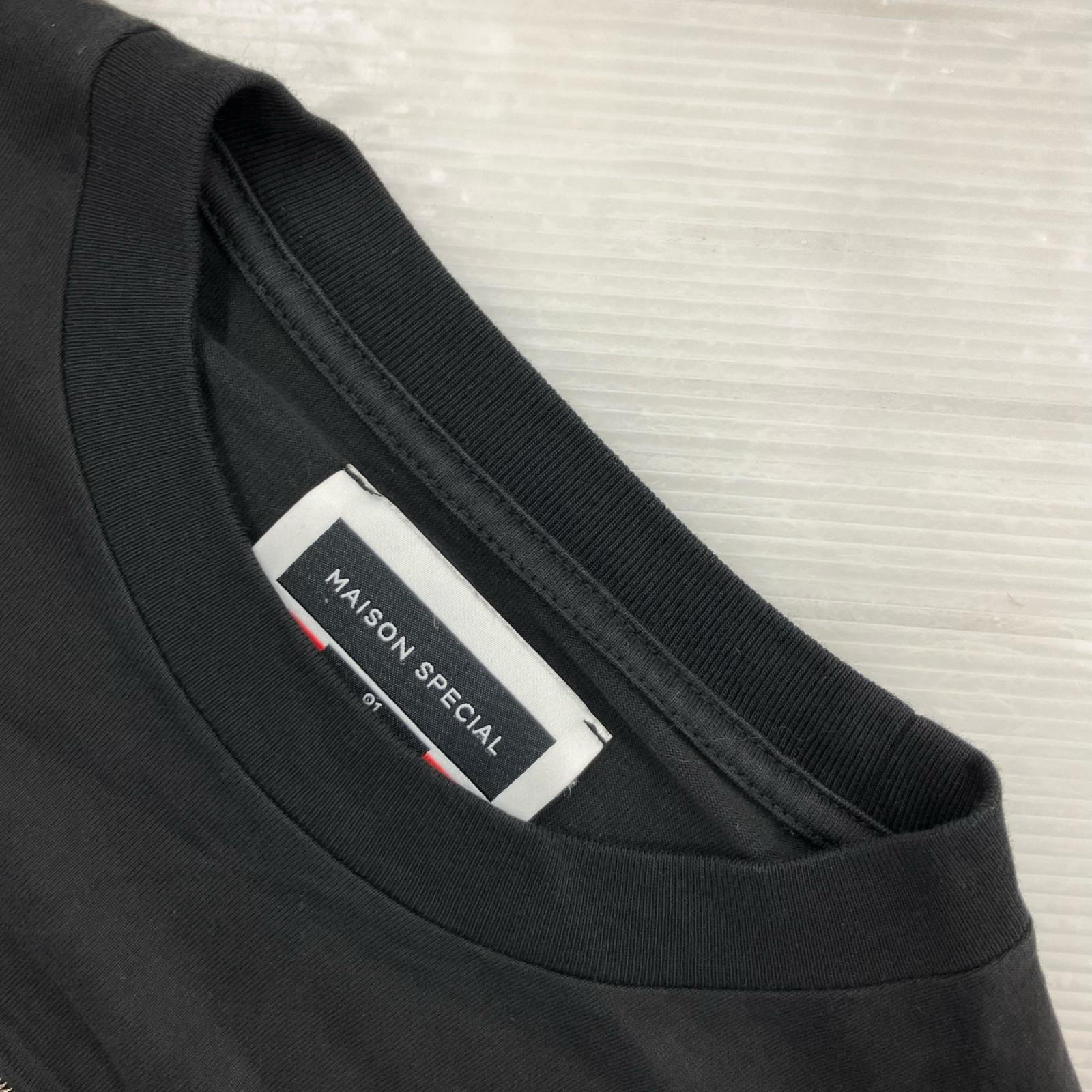 半袖Ｔシャツ ｸﾚｲｼﾞｰﾊﾟｯﾁﾜｰｸ BLK 1 ブラック