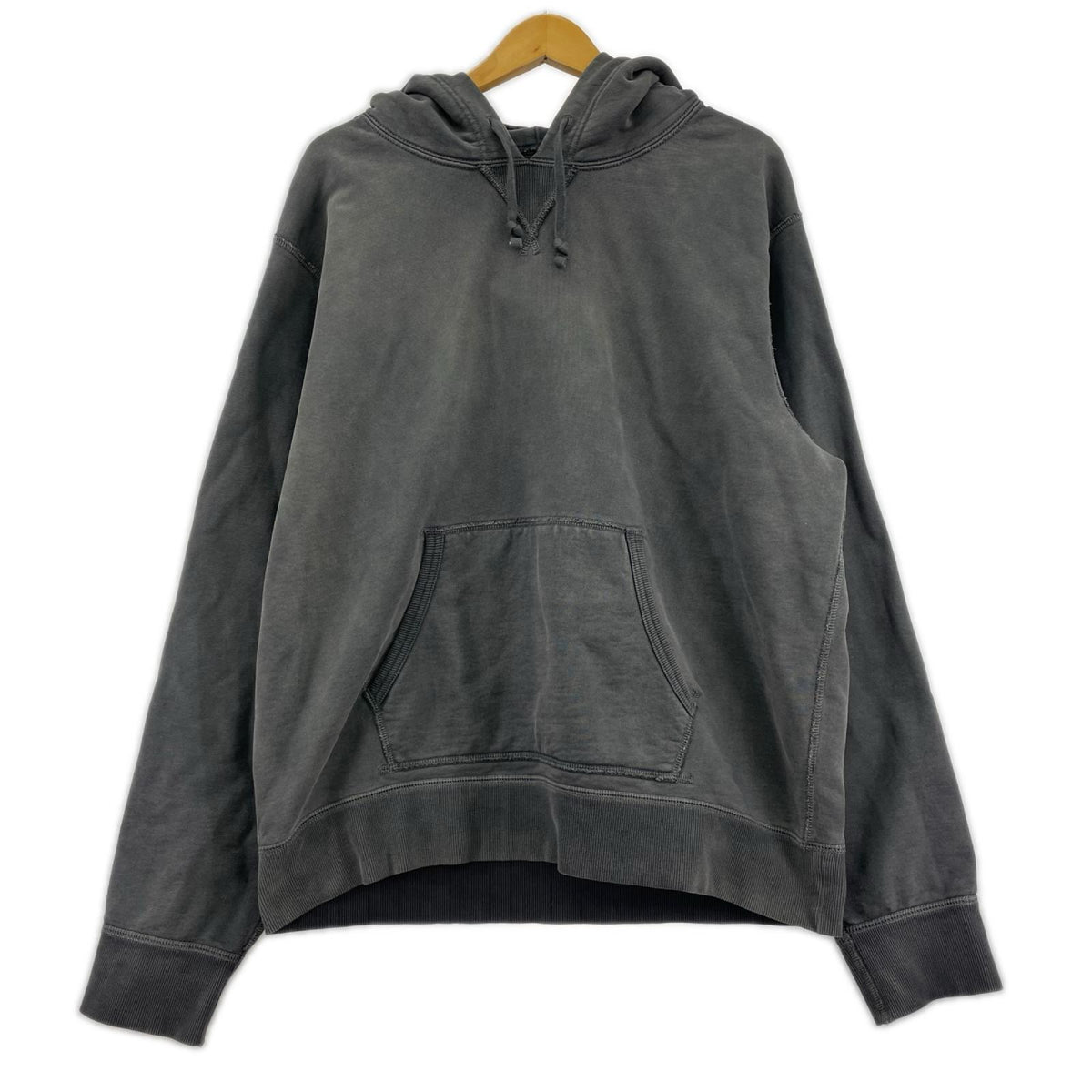 パーカー RRL ガーメントダイ プルオーバーパーカー フェードブラック (L) グレー