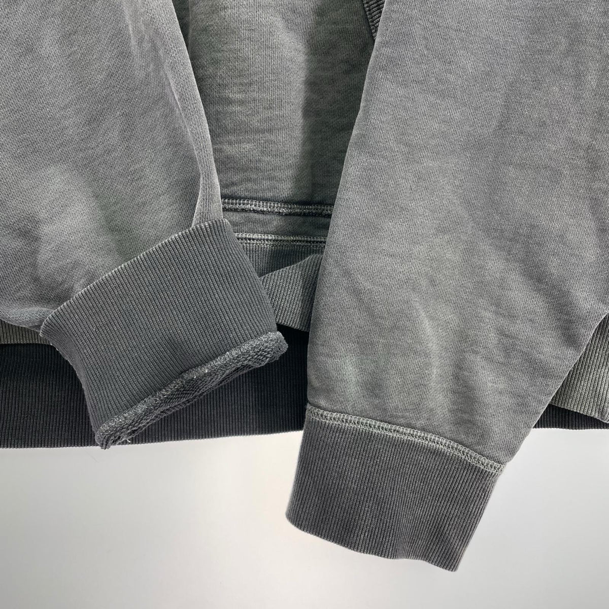 パーカー RRL ガーメントダイ プルオーバーパーカー フェードブラック (L) グレー