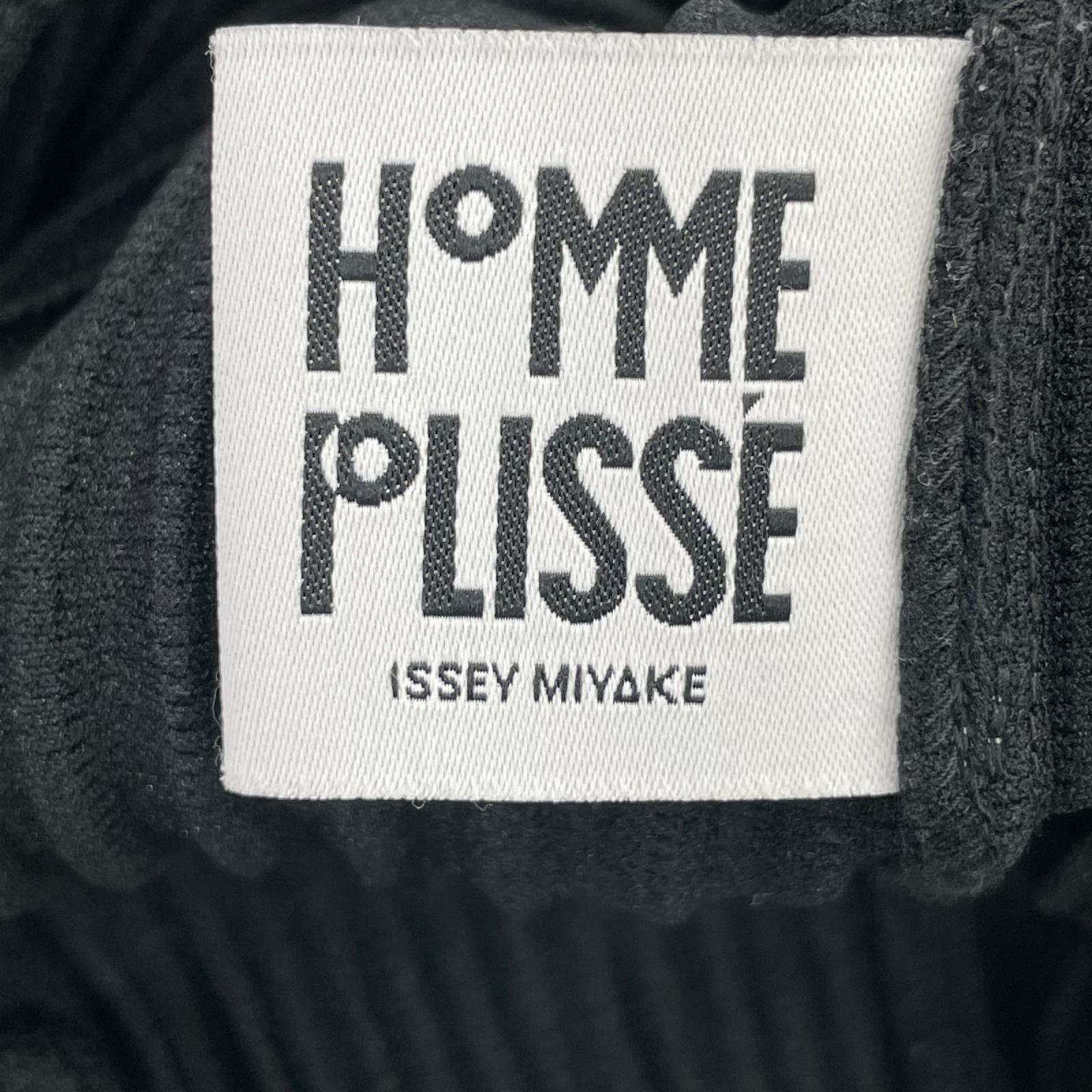 長袖Ｔシャツ HOMME PLISSE ISSEY MIYAKE LS MOCK NECK SHIRT HP55JK122 黒（2） 2 ブラック