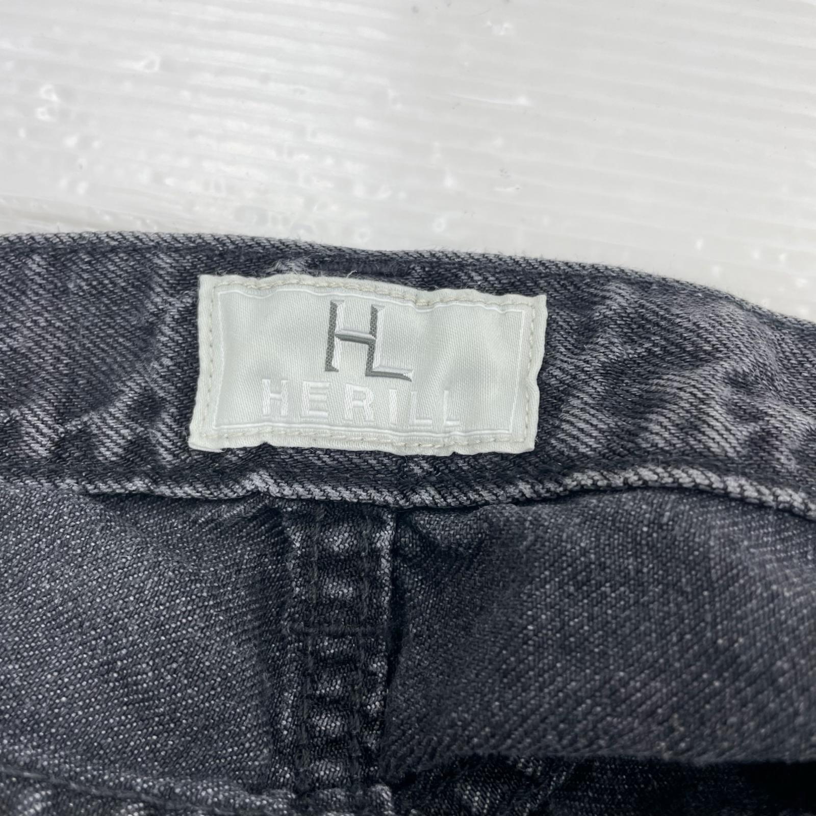 デニムパンツ HERILL 26SS Linen Denim 4PK リネンデニムパンツ 3 黒