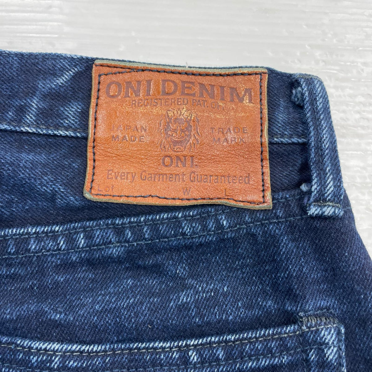 デニムパンツ ONI DENIM 縦緯ｲﾝﾃﾞｨｺﾞ ｽﾄﾚｰﾄ (31) 31 ネイビー