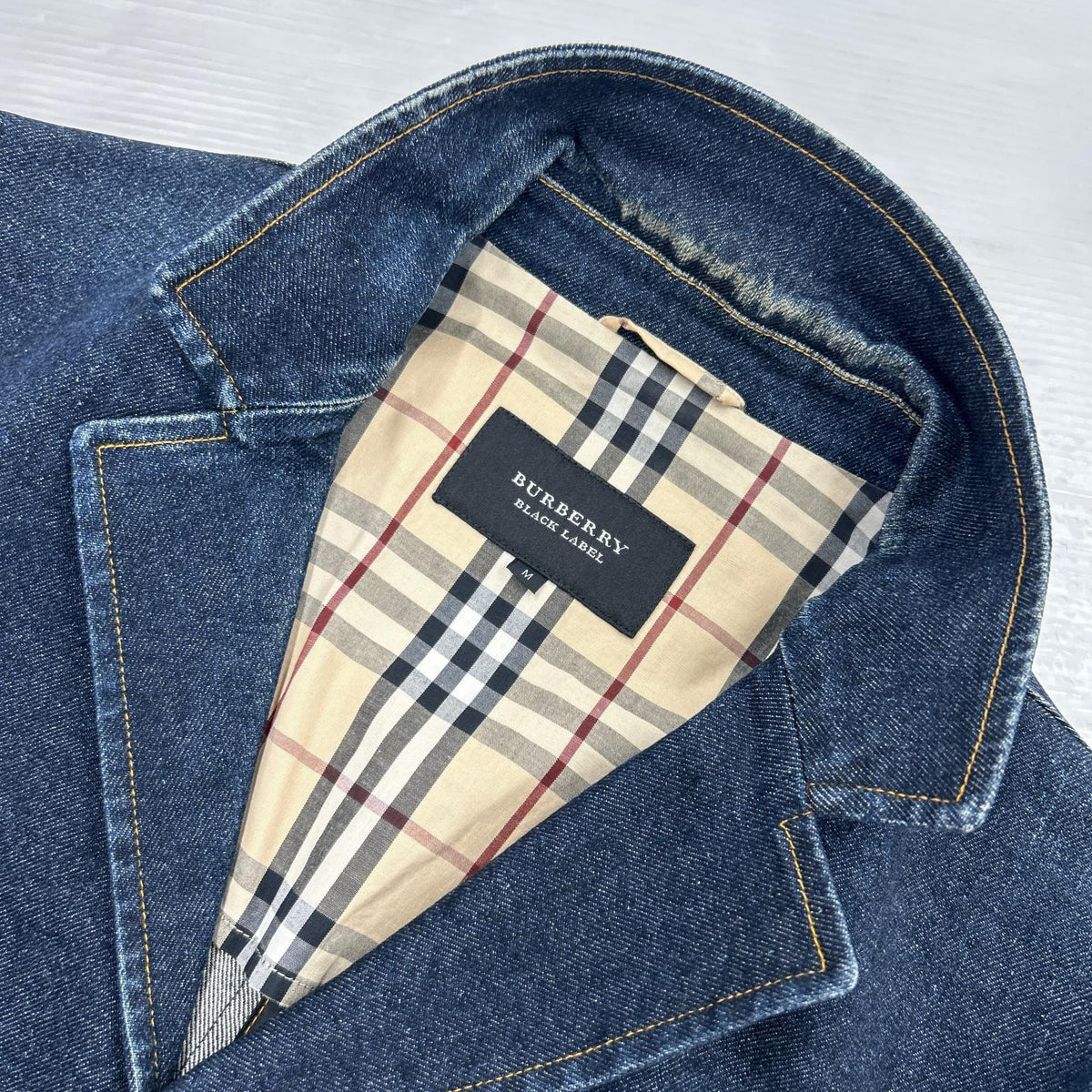 テーラードジャケット BURBERRY BLACK LABEL ﾃﾞﾆﾑﾃｰﾗｰﾄﾞｼﾞｬｹｯﾄ BMP12-414-28 (M) M ネイビー