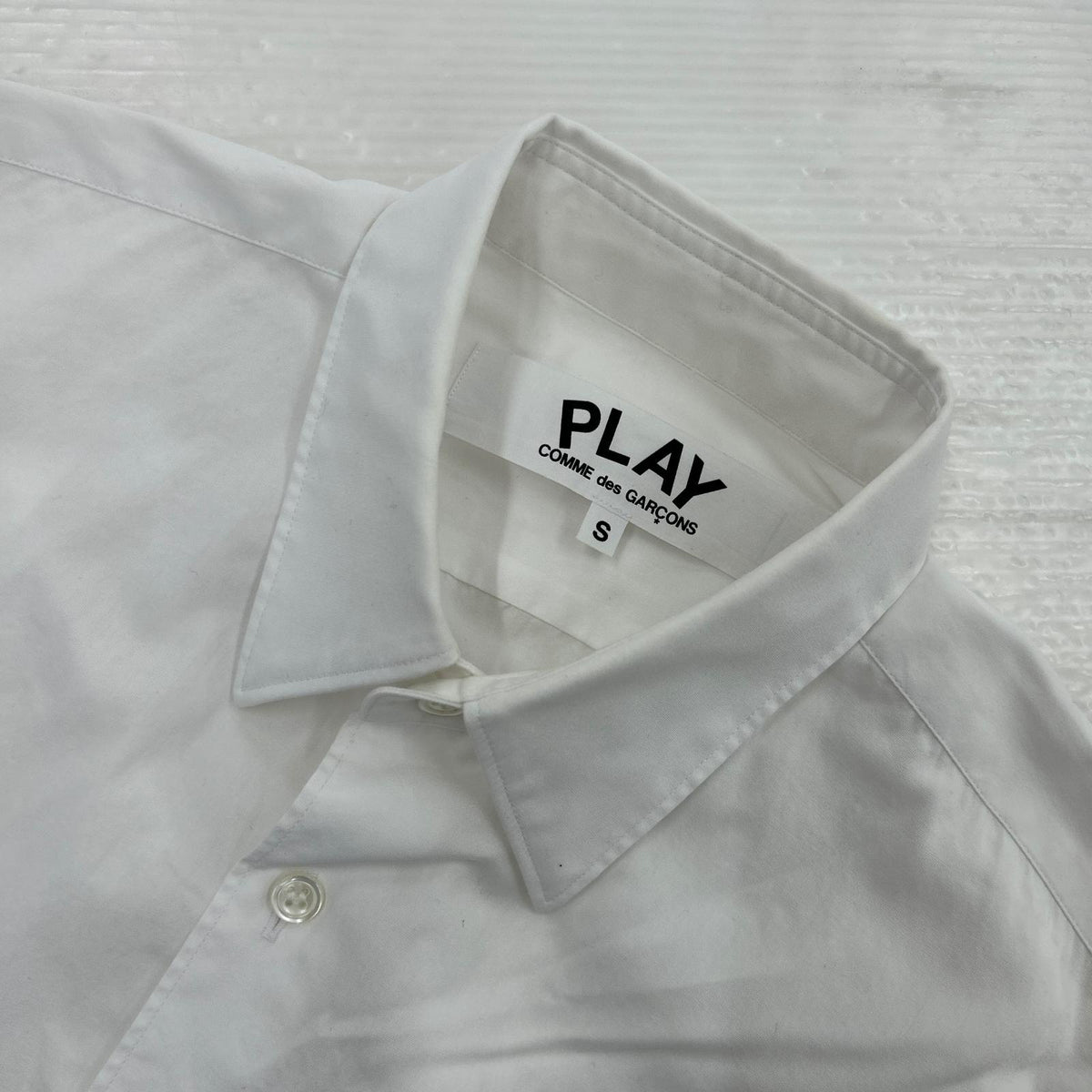 長袖シャツ PLAY COMME des GARCONS L/S SHIRT AZ-B002 白 (S) S ホワイト