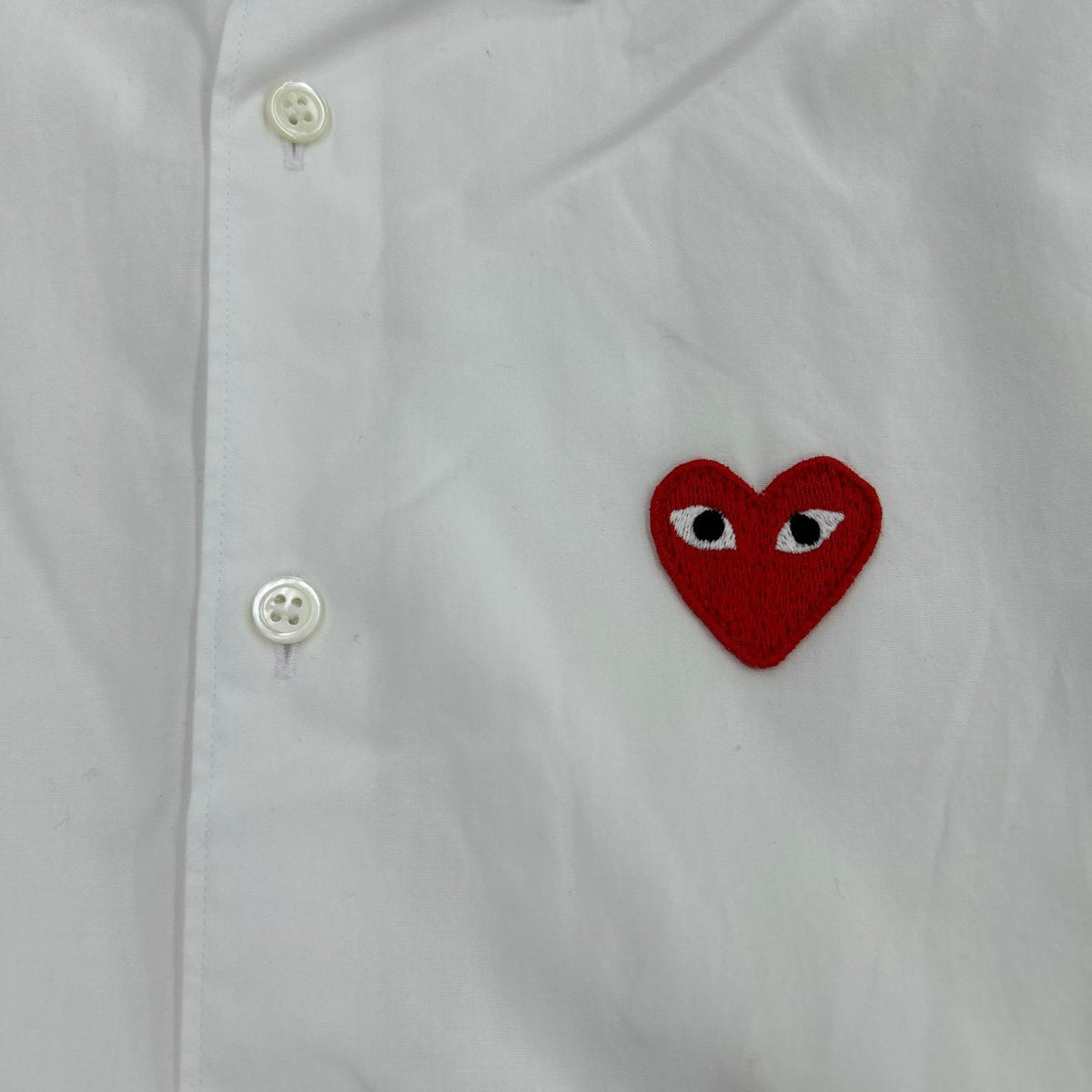 長袖シャツ PLAY COMME des GARCONS L/S SHIRT AZ-B002 白 (S) S ホワイト
