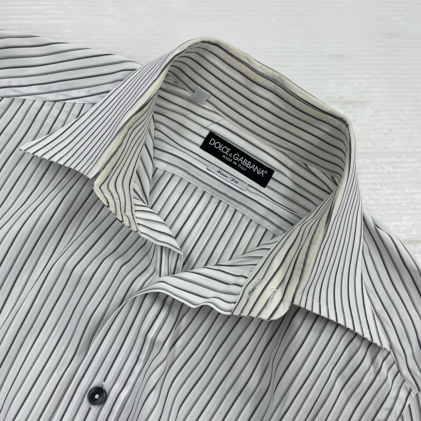 長袖シャツ DOLCE＆GABBANA ストライプシャツ 40