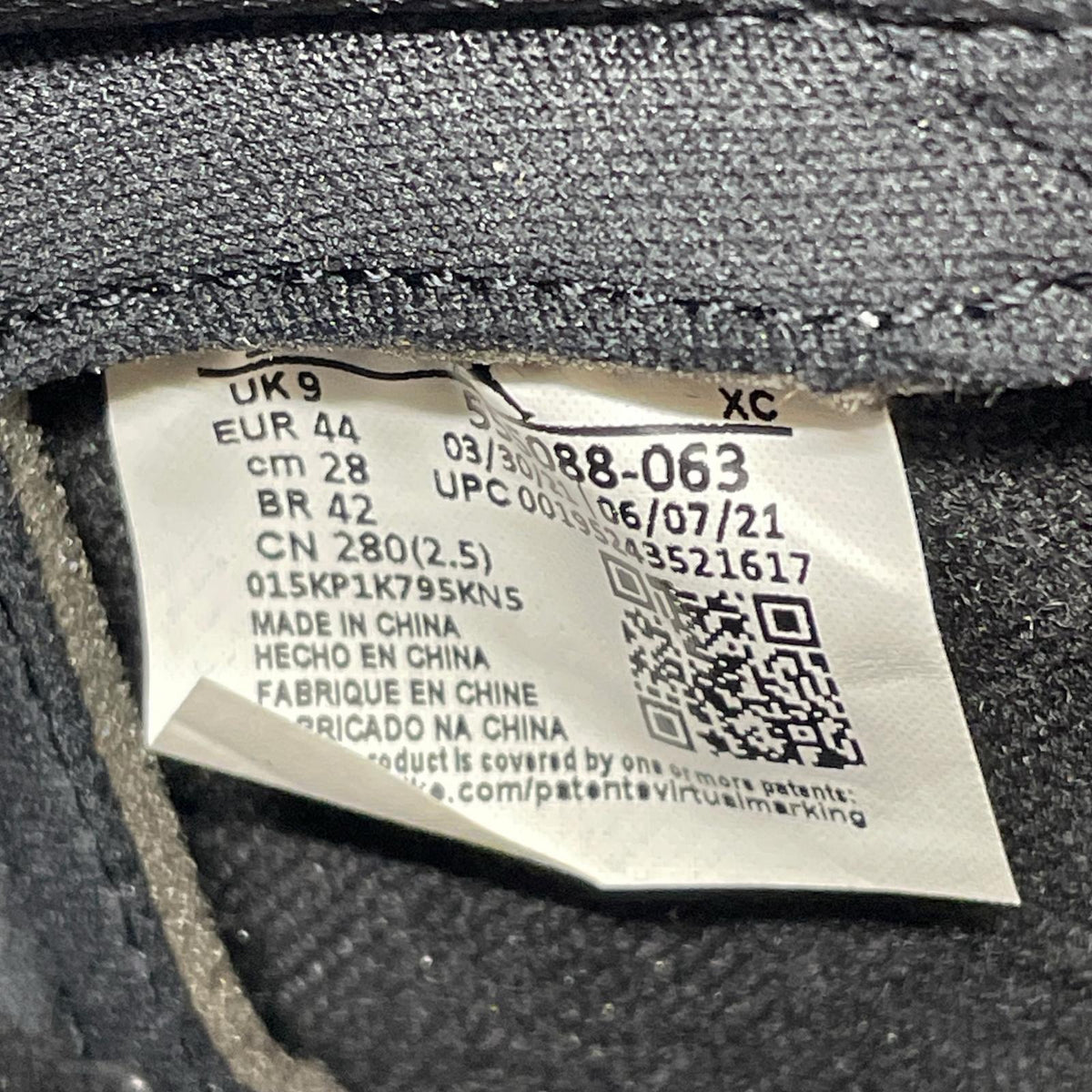 スニーカー Air Jordan 1 High OG Patent Bred 28.0cm 28cm (US10 UK9 1/2 EU46)