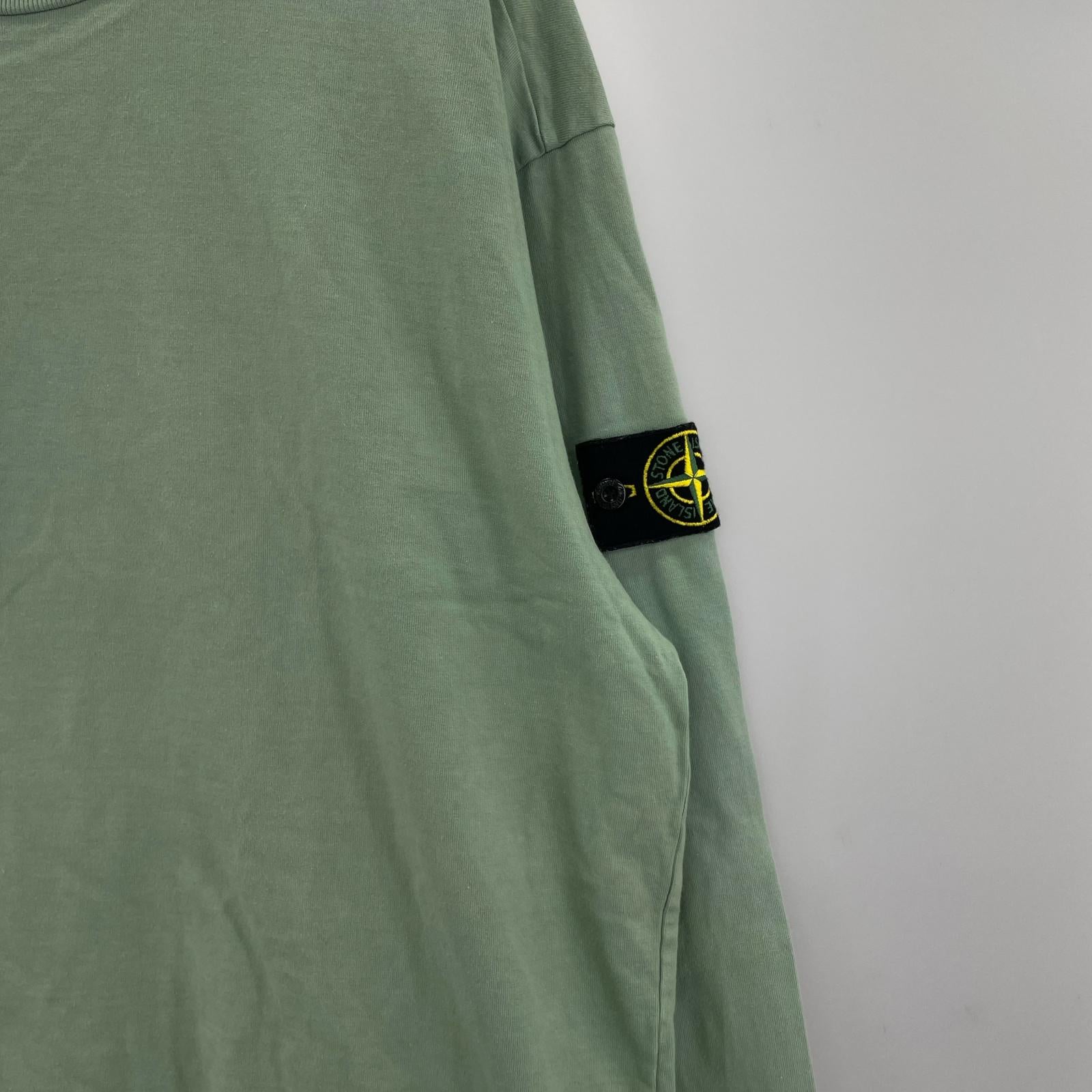 長袖Ｔシャツ クルーネックカットソー (XL) グリーン