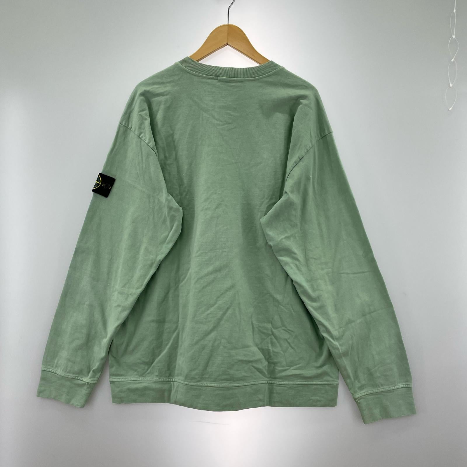 長袖Ｔシャツ クルーネックカットソー (XL) グリーン