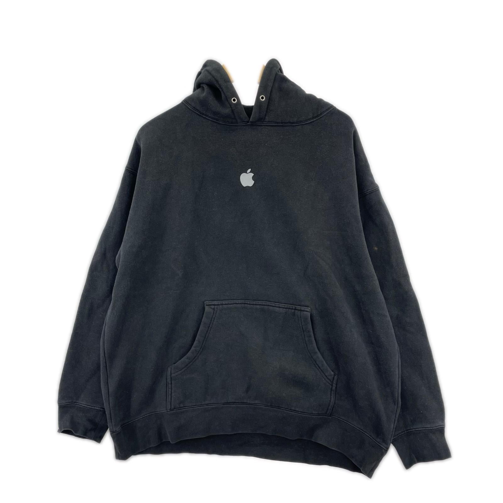 パーカー apple 企業 黒 (XL) ブラック