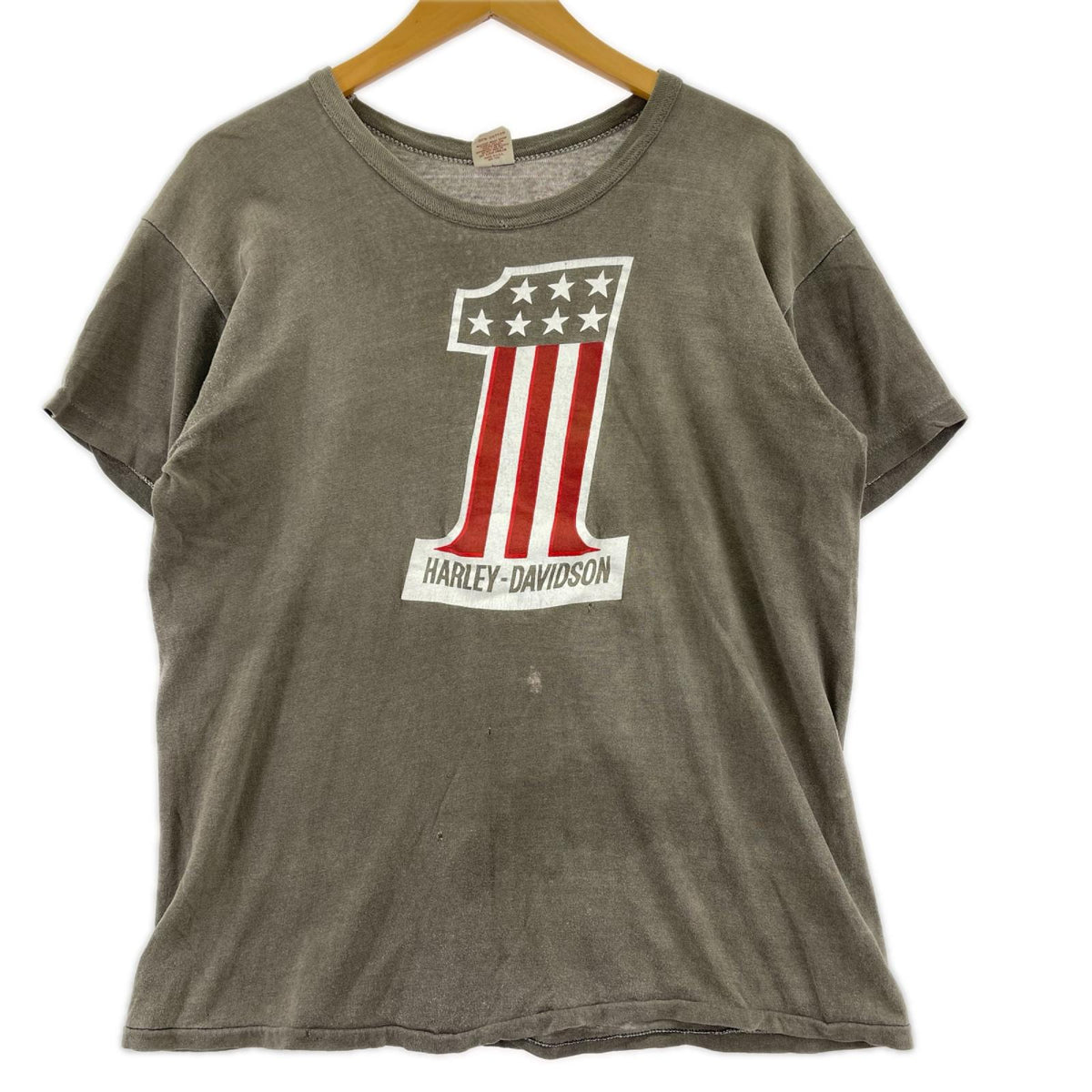 半袖Ｔシャツ RUSSEL ATHLETIC 70S ハーレープリント L グレー