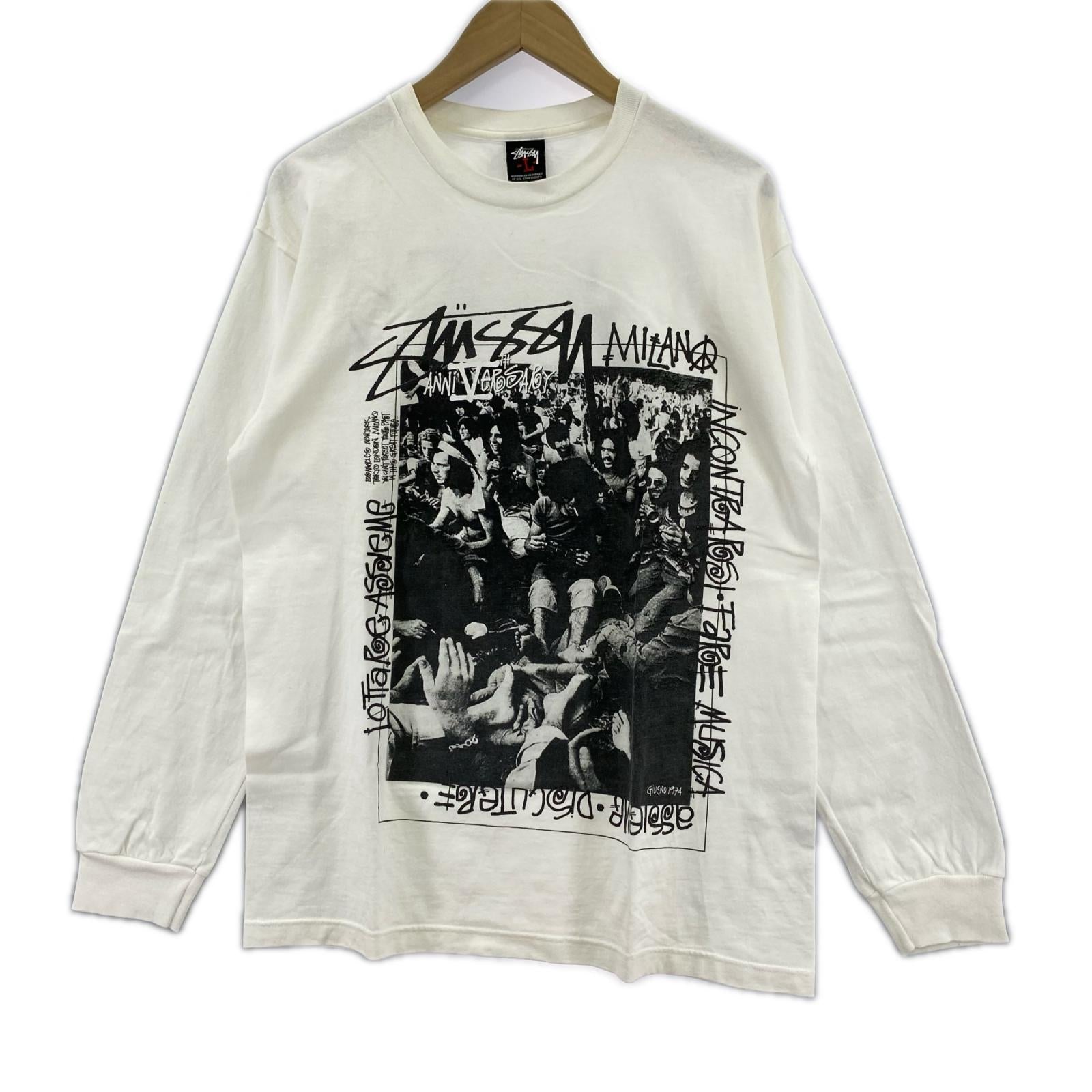 長袖Ｔシャツ 00s 5th Aniversary World Tour L/S Tee L L ホワイト