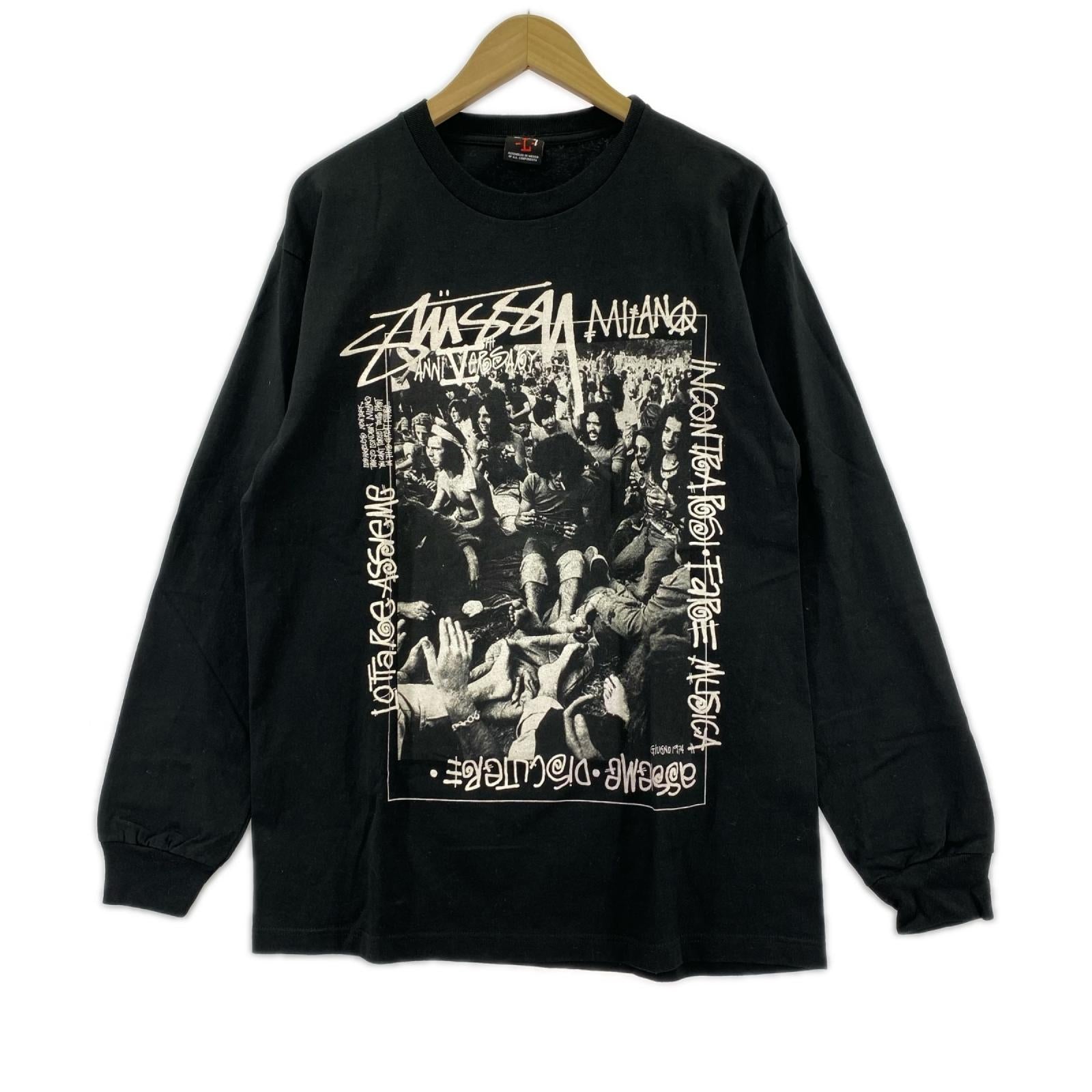 長袖Ｔシャツ 00s 5th Aniversary World Tour L/S Tee L L ブラック