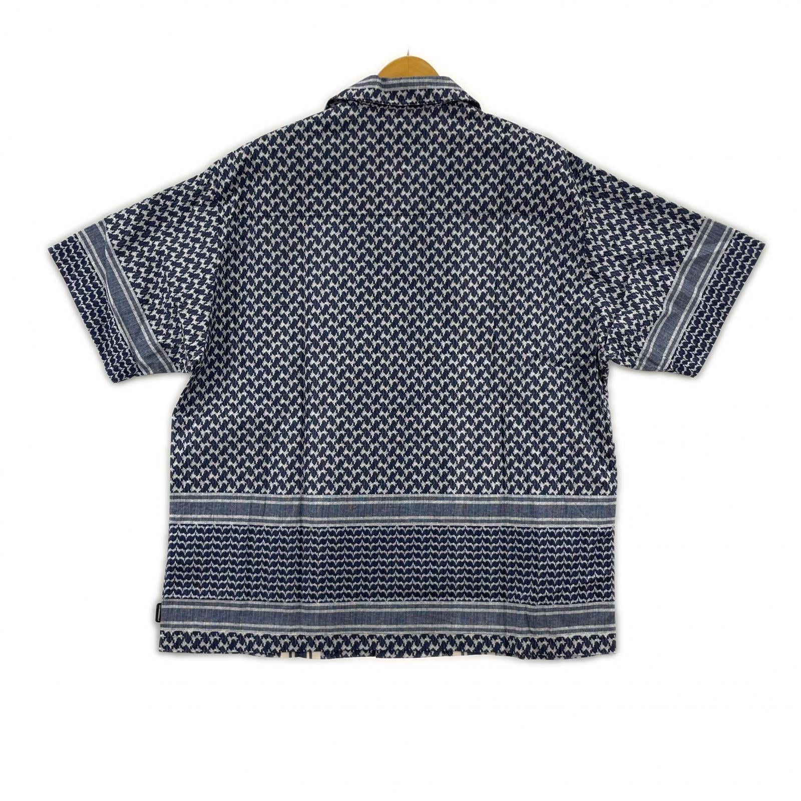 半袖シャツ SHEMAGH PATTERN SHIRT SS261TSNH-SHM12 L ネイビー