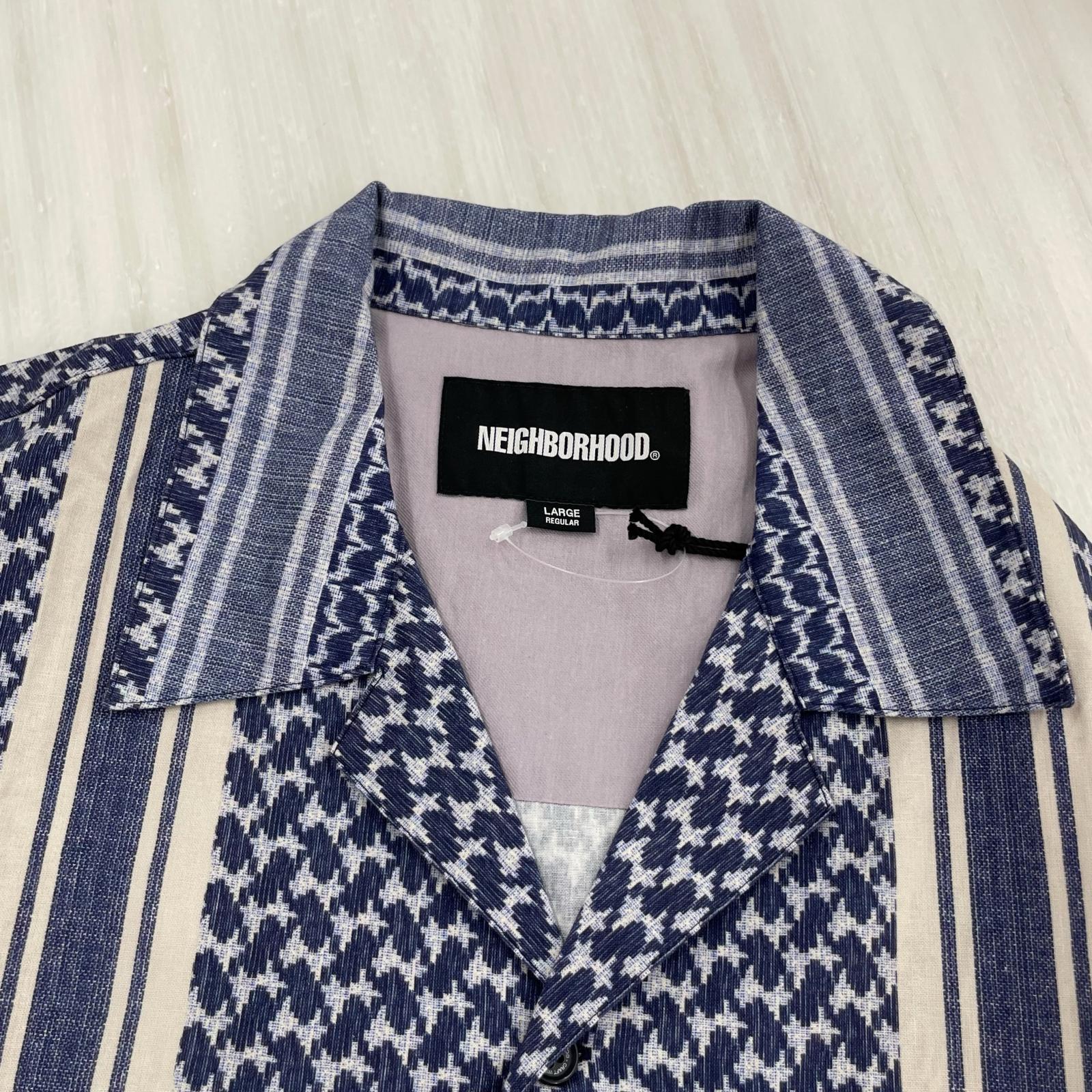 半袖シャツ SHEMAGH PATTERN SHIRT SS261TSNH-SHM12 L ネイビー