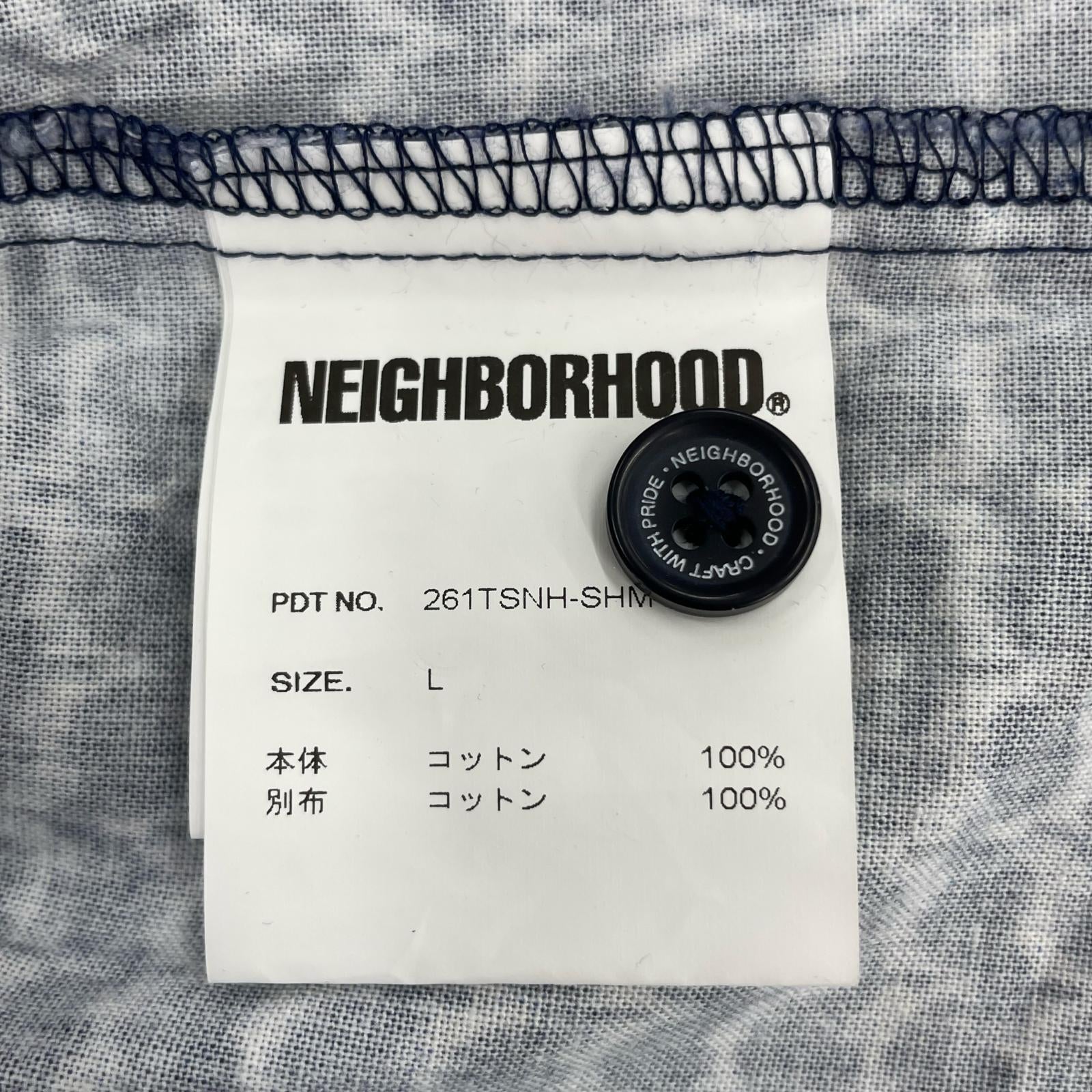 半袖シャツ SHEMAGH PATTERN SHIRT SS261TSNH-SHM12 L ネイビー