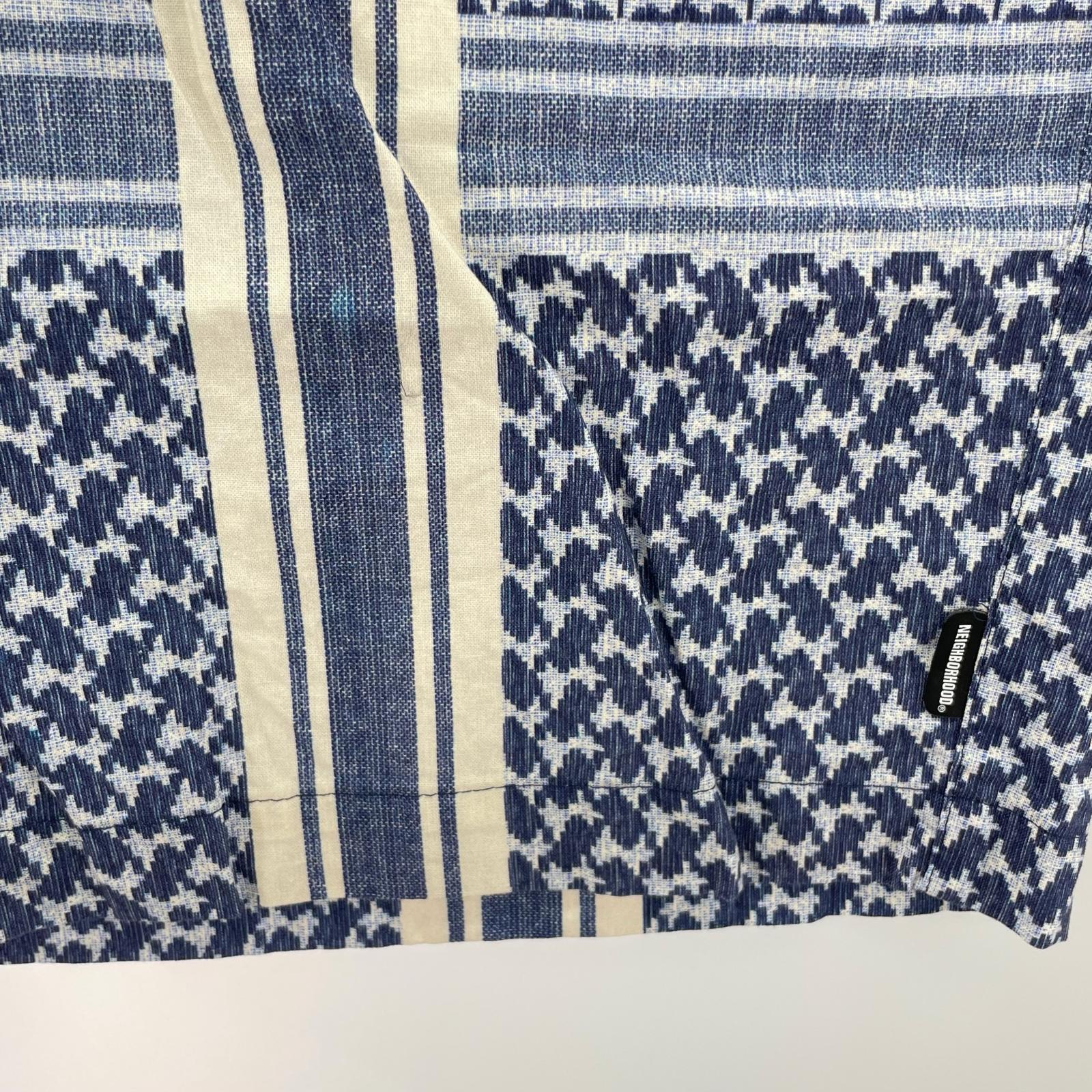 ショートパンツ SHEMAGH PATTERN SHORT PT 261ZANH-PTM12 L ネイビー