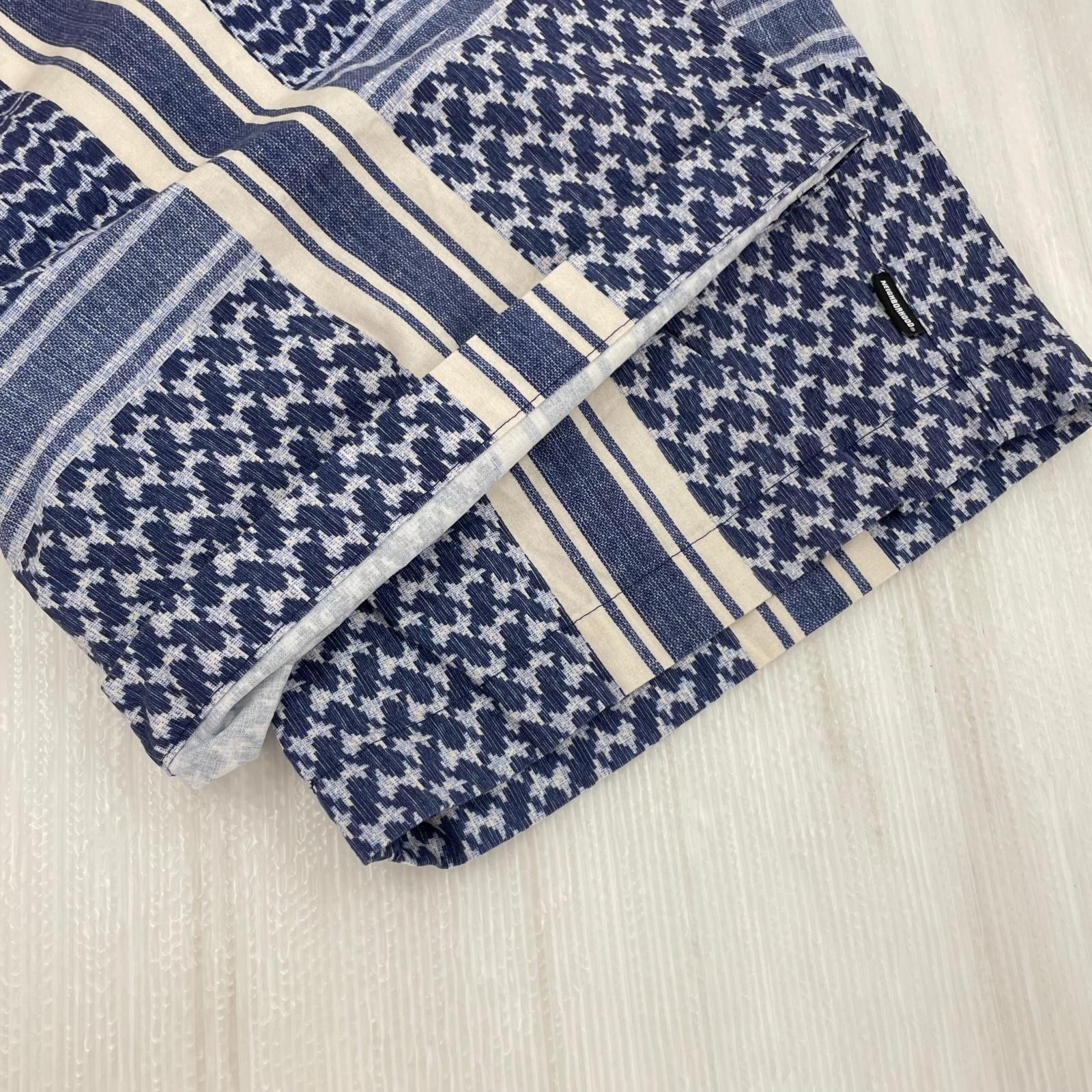 ショートパンツ SHEMAGH PATTERN SHORT PT 261ZANH-PTM12 L ネイビー