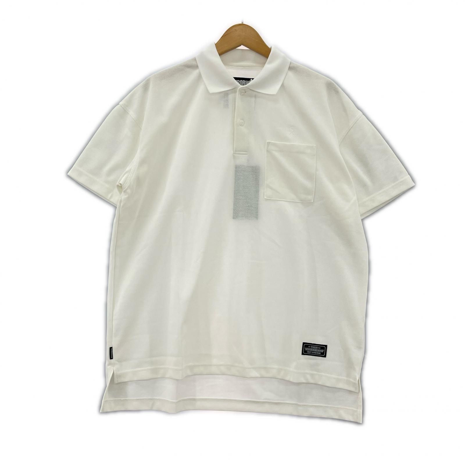 ポロシャツ LOGIC/E-POLO.SS ポロシャツ(M) ホワイト M ホワイト