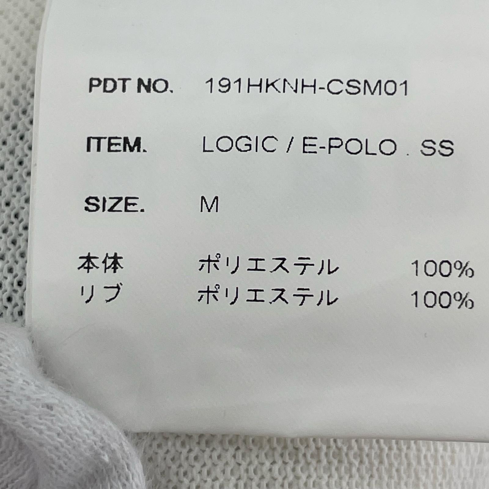 ポロシャツ LOGIC/E-POLO.SS ポロシャツ(M) ホワイト M ホワイト