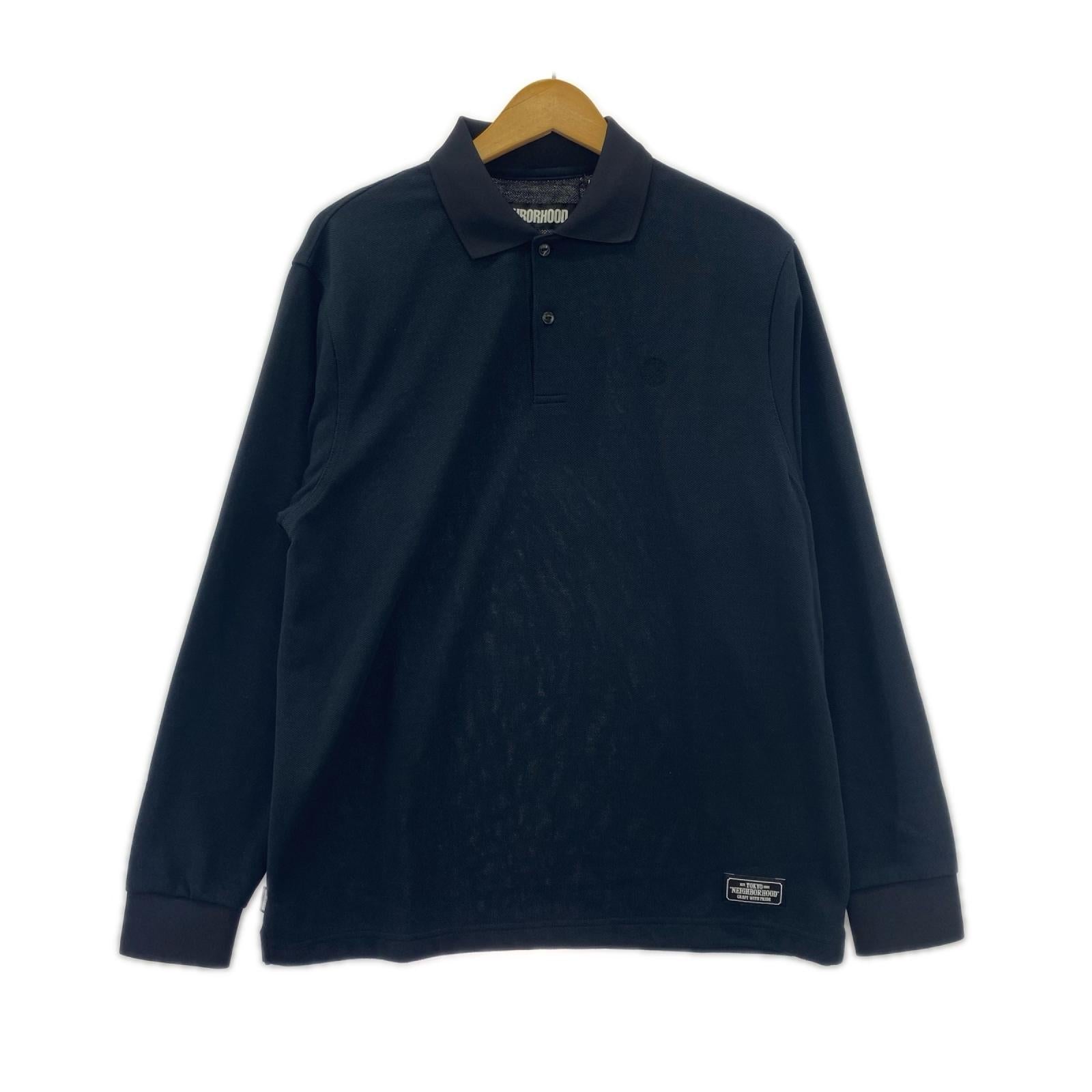 ポロシャツ LOGIC/E-POLO.LS 長袖ポロシャツ(M) ブラック M ブラック
