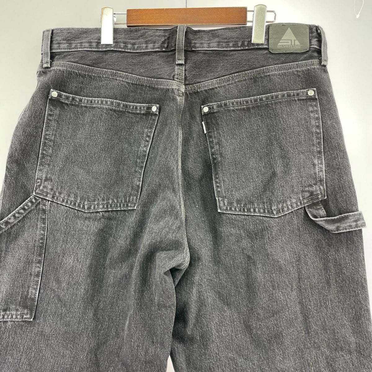 デニムパンツ 00s SILVERTAB デニムペインターパンツ 黒 (W36) 36 ブラック
