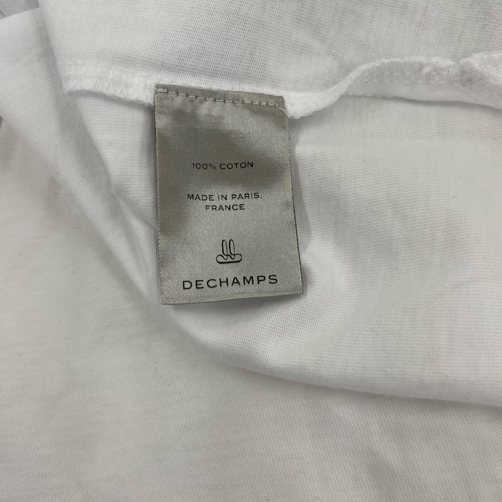 半袖Ｔシャツ DECHAMPS MOREAU T-SHIRT S 紺×白