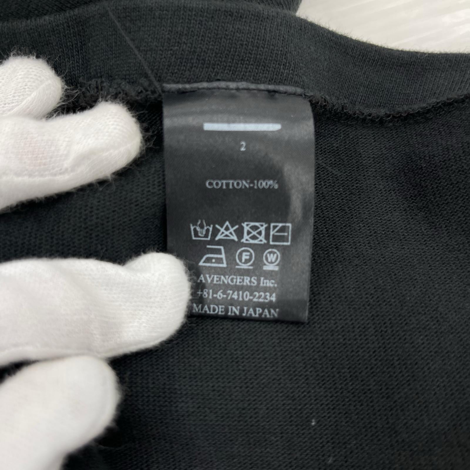 半袖Ｔシャツ MINUS Bootleg Tee MONOCHROME SHINE BLACK L 黒 2 ブラック
