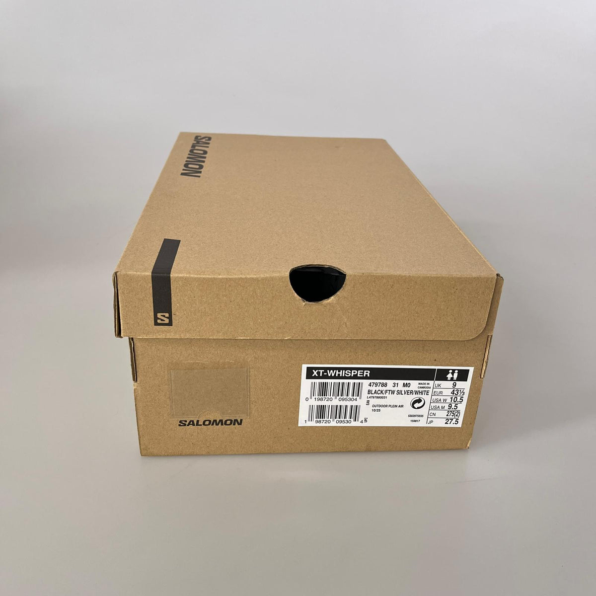 スニーカー XT-WHISPER 27.5 27.5cm (US9 1/2 UK9 EU45) ブラック