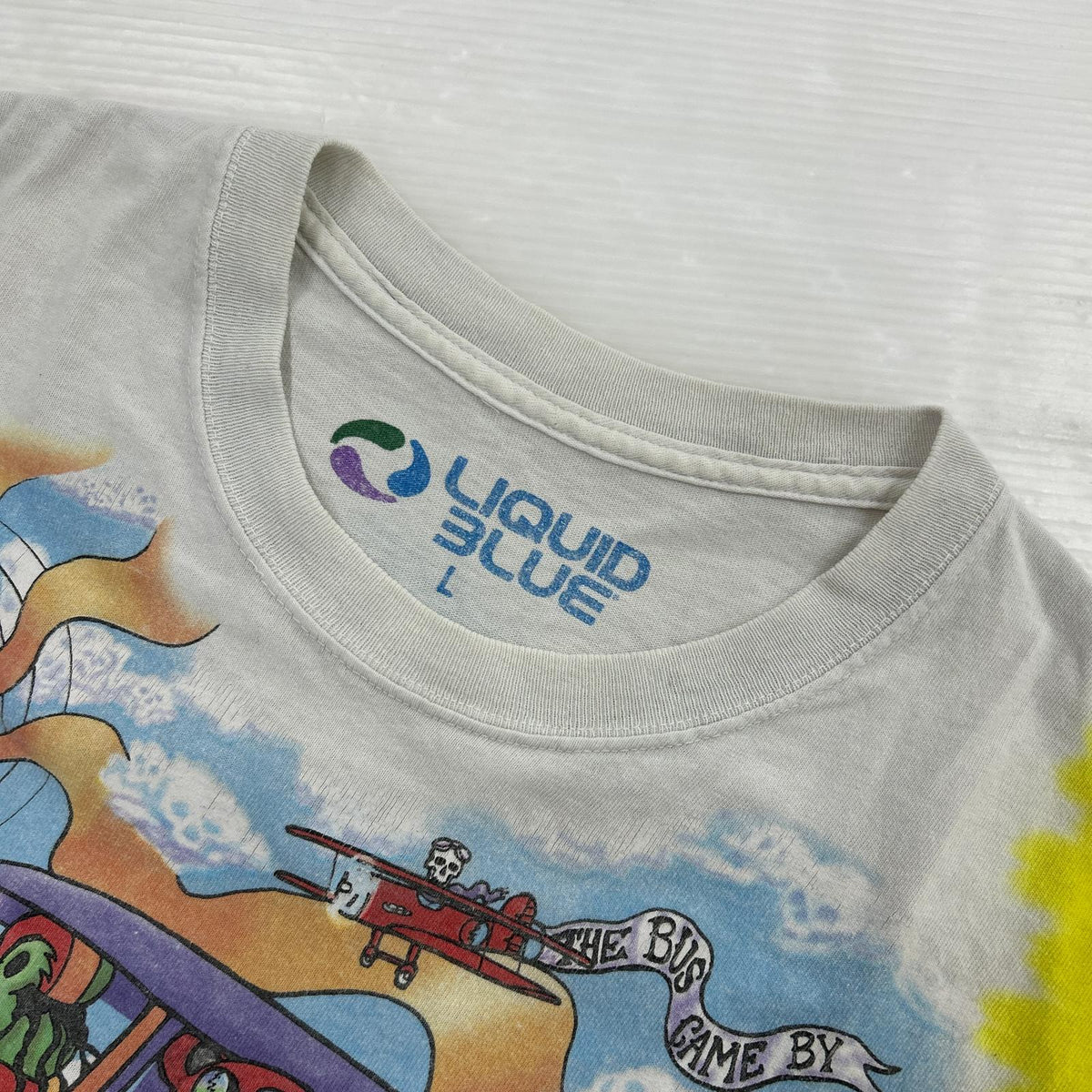 半袖Ｔシャツ 90s LIQUID BLUE サマー・オブ・ラブデザイン L マルチカラー