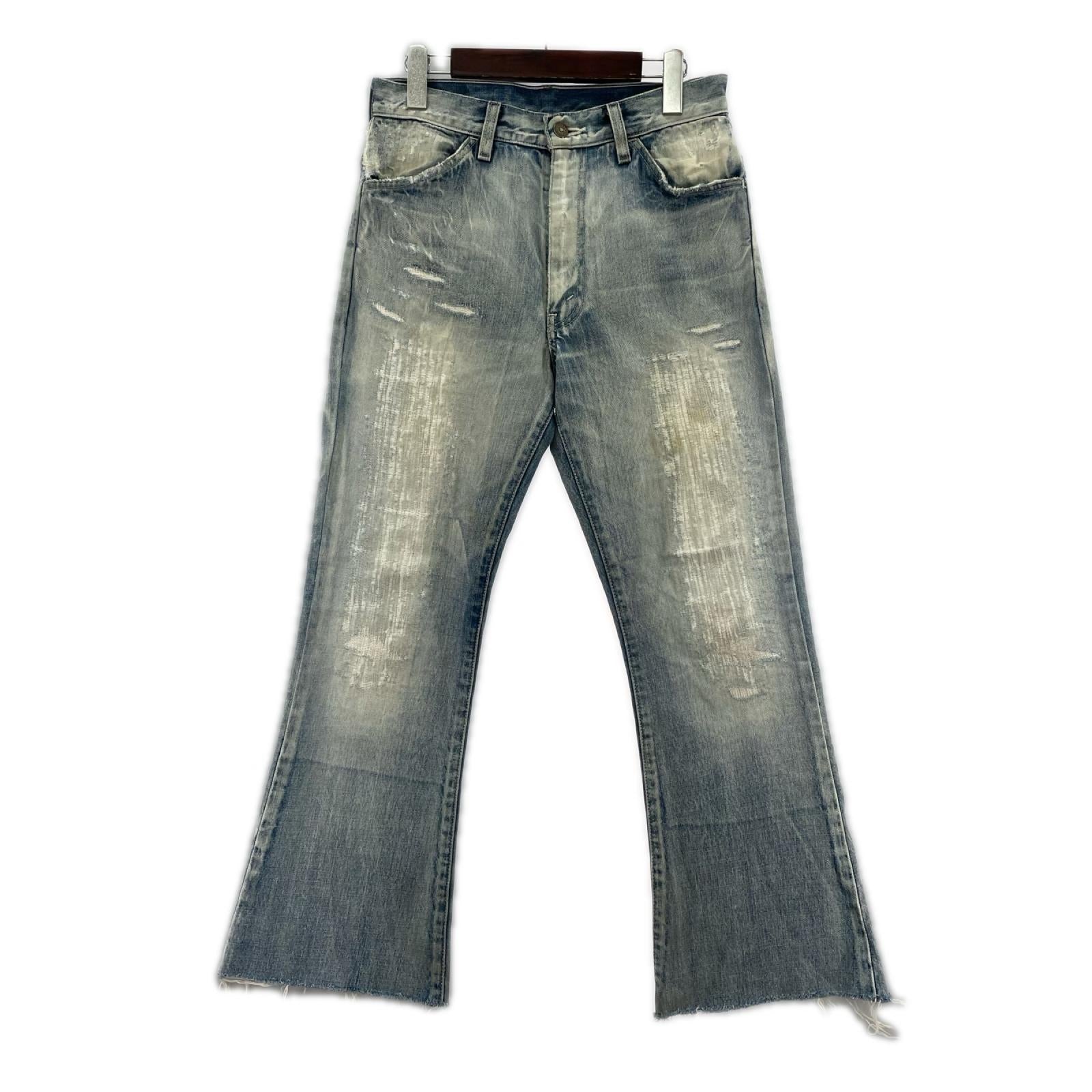 デニムパンツ × N.HOOLYWOOD オレタブ リメイク加工フレアデニム 29 29 ブルー