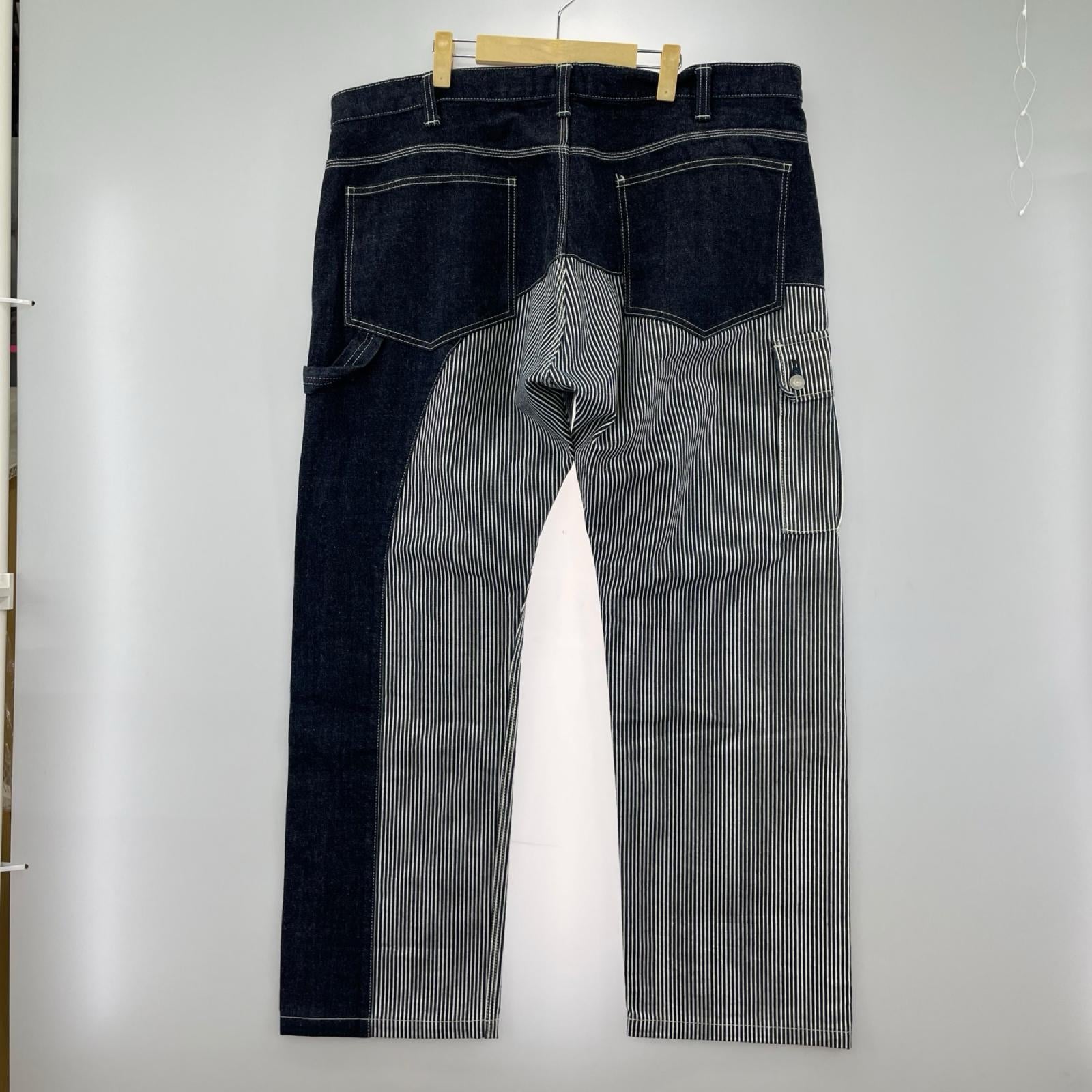 デニムパンツ 児島ジーンズ クォーターコンボパンツ 42 インディゴ×ヒッコリー 42