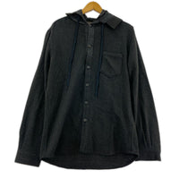 長袖シャツ UNDERCOVER 07AW ウールフーデッドシャツ ブラックチェック (3) 3 ブラック