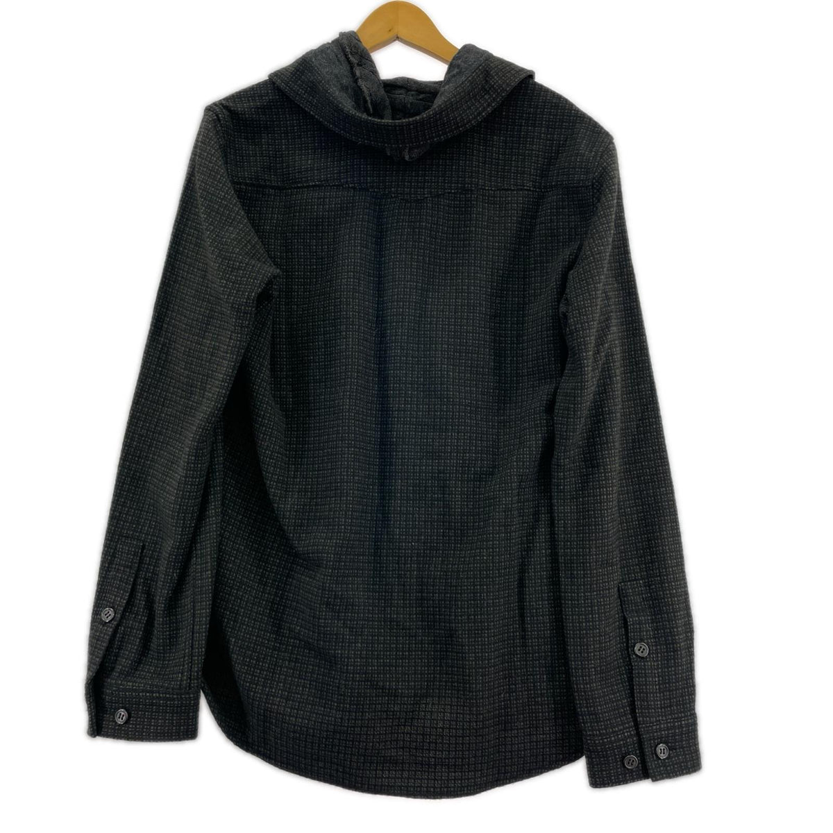 長袖シャツ UNDERCOVER 07AW ウールフーデッドシャツ ブラックチェック (3) 3 ブラック