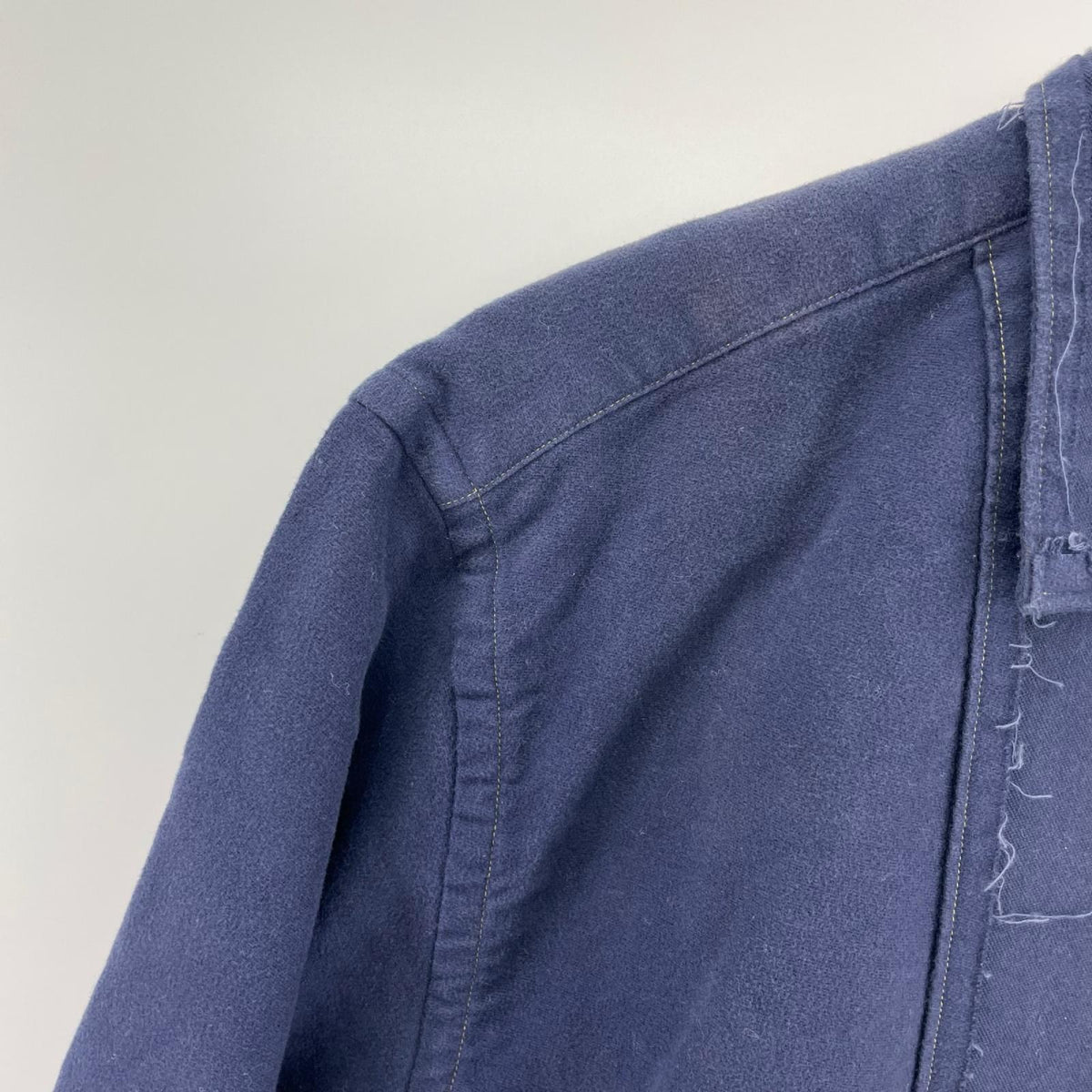 長袖シャツ COMME des GARCONS 田中オム インサイドアウト シャモアクロスオープンカラーシャツ ネイビー