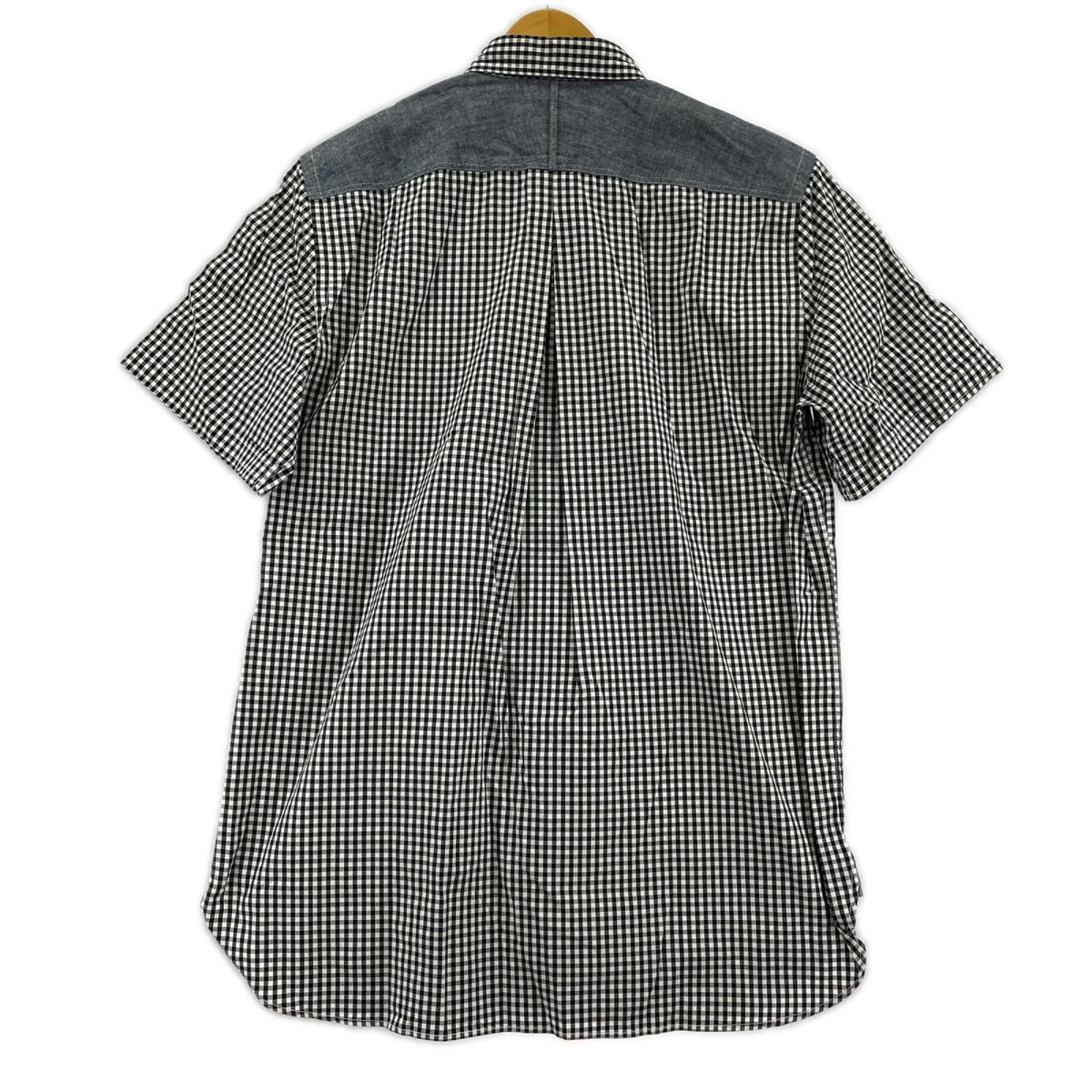 半袖シャツ JUNYA WATANABE COMME des GARCONS MAN ギンガムチェックシャツ 切替しステッチ AD-2010 (M) M