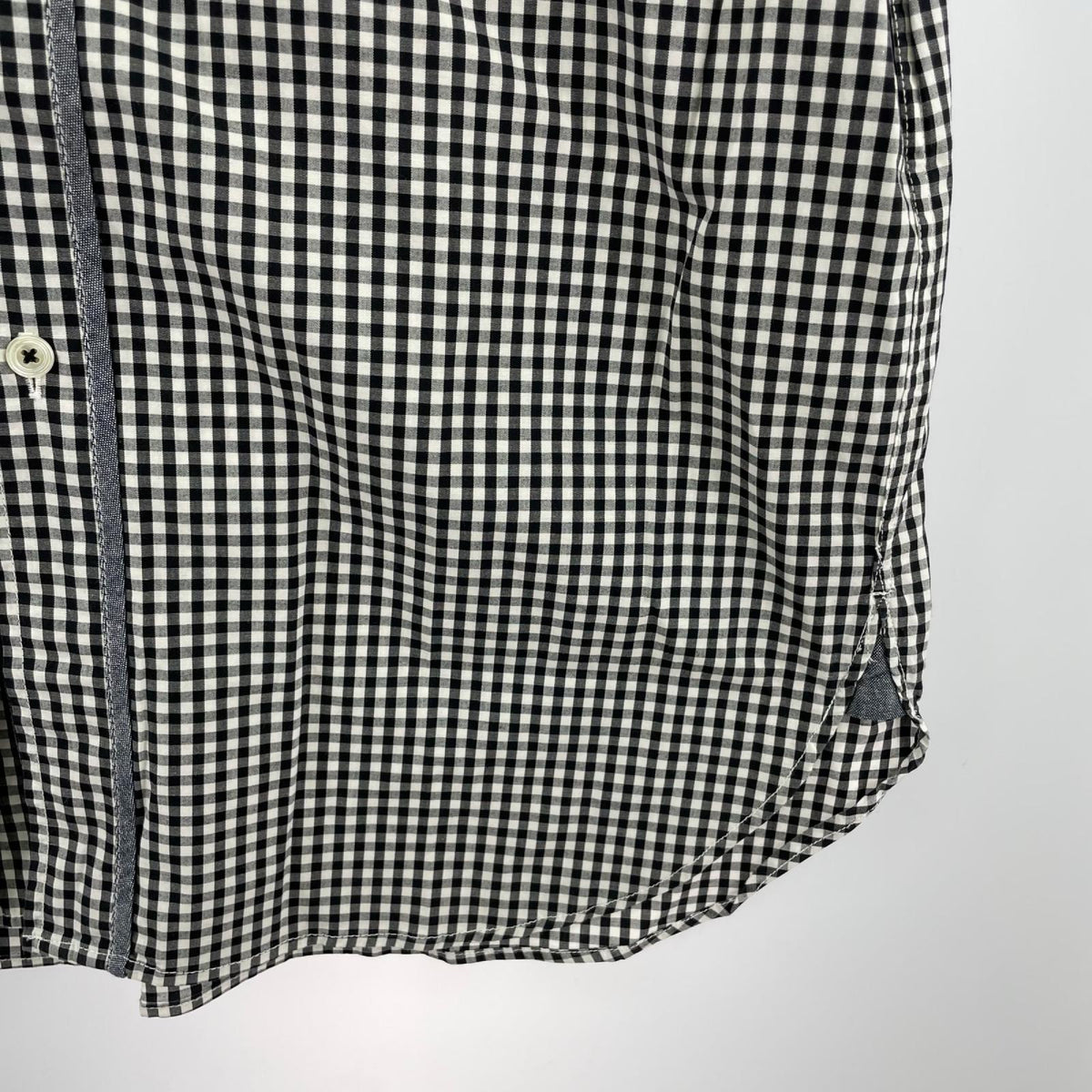 半袖シャツ JUNYA WATANABE COMME des GARCONS MAN ギンガムチェックシャツ 切替しステッチ AD-2010 (M) M