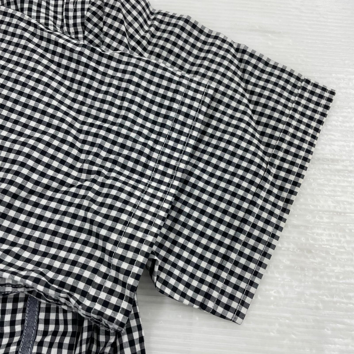 半袖シャツ JUNYA WATANABE COMME des GARCONS MAN ギンガムチェックシャツ 切替しステッチ AD-2010 (M) M