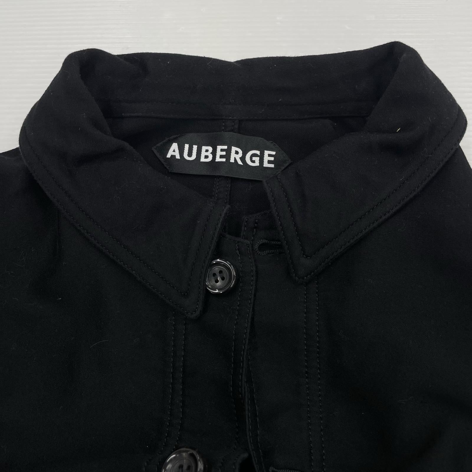 ジャケット AUBERGE MC CHARBON ブラックモールスキンジャケット 40 黒 40 ブラック