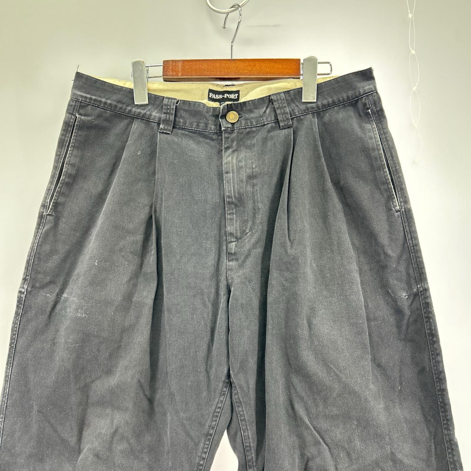 その他ボトムス ２タック　黒　W32 32 ブラック