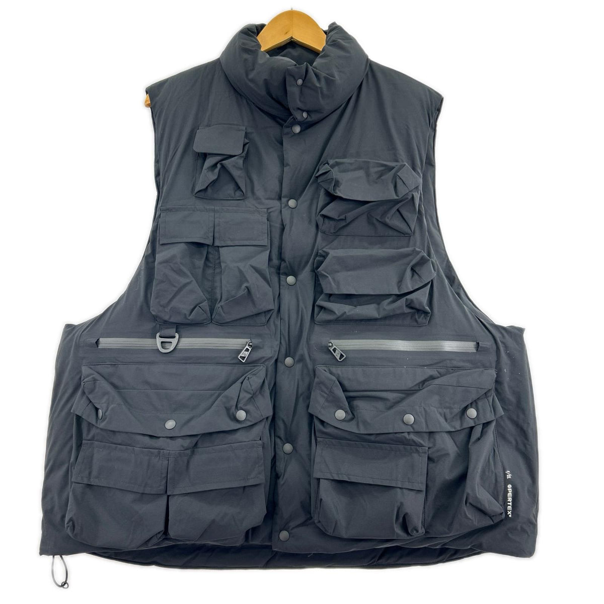 ダウンベスト F/CE PERTEX WATERPROOF DOWN VEST 黒 L ブラック