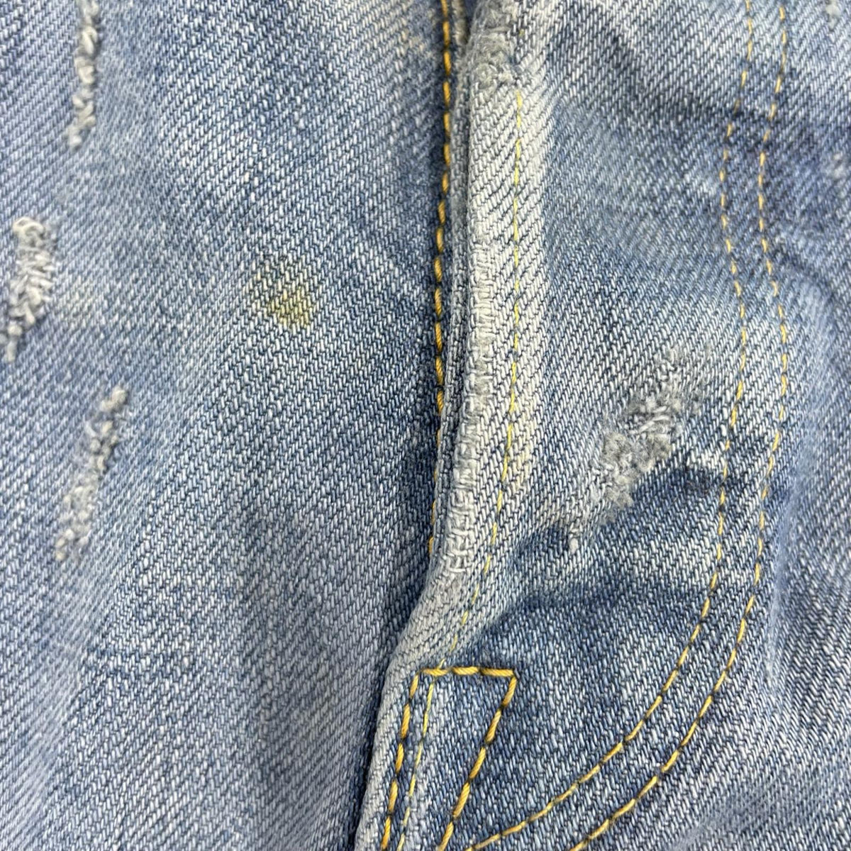 デニムパンツ COOTIE リペア加工 デニムパンツ 青 30 ブルー