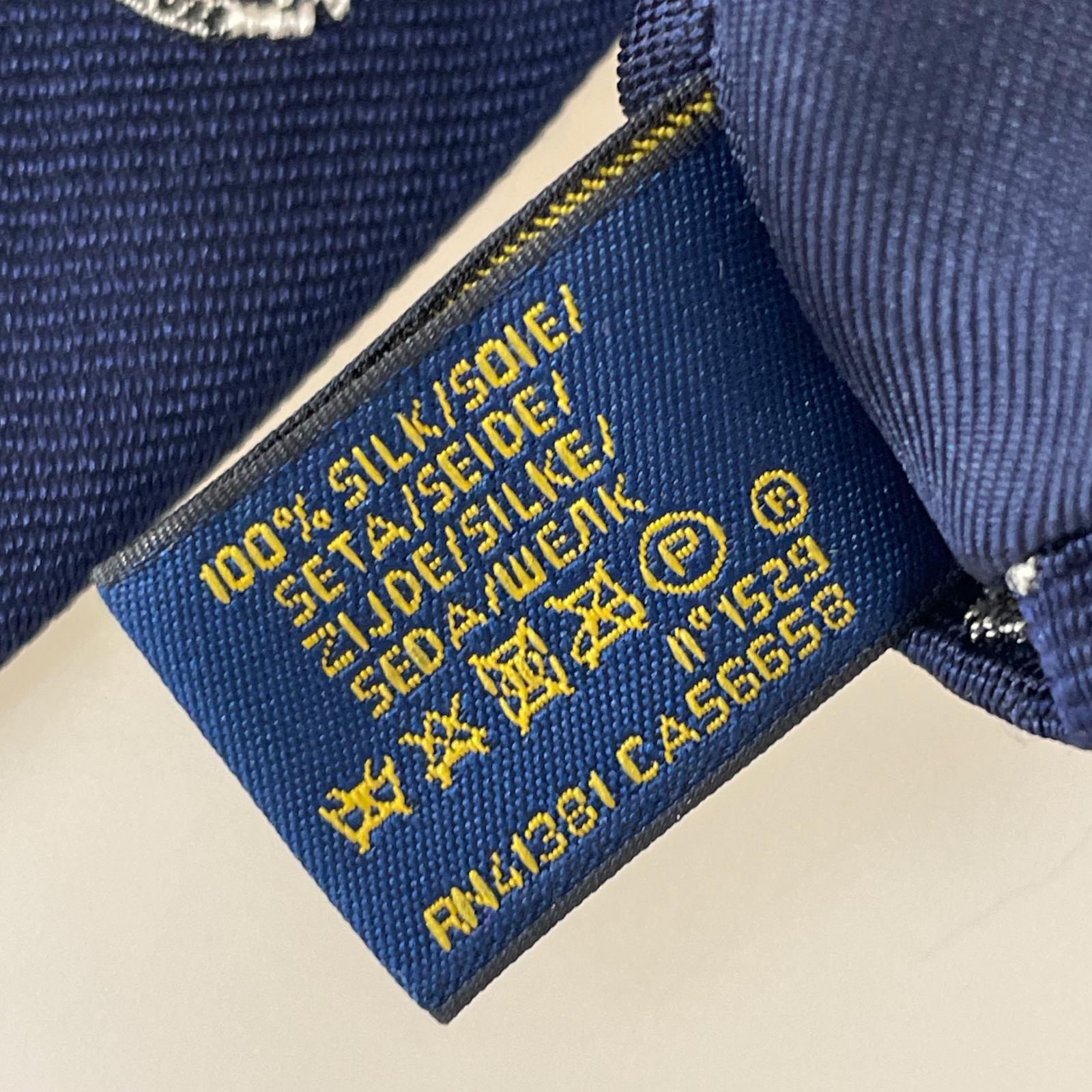 その他アクセサリー ｼﾙｸﾈｸﾀｲ ネイビー