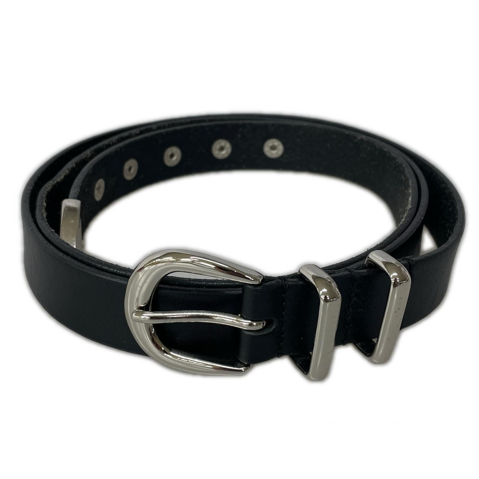 その他アクセサリー スタッズ ウエスタン ロングレザーベルト M ブラック