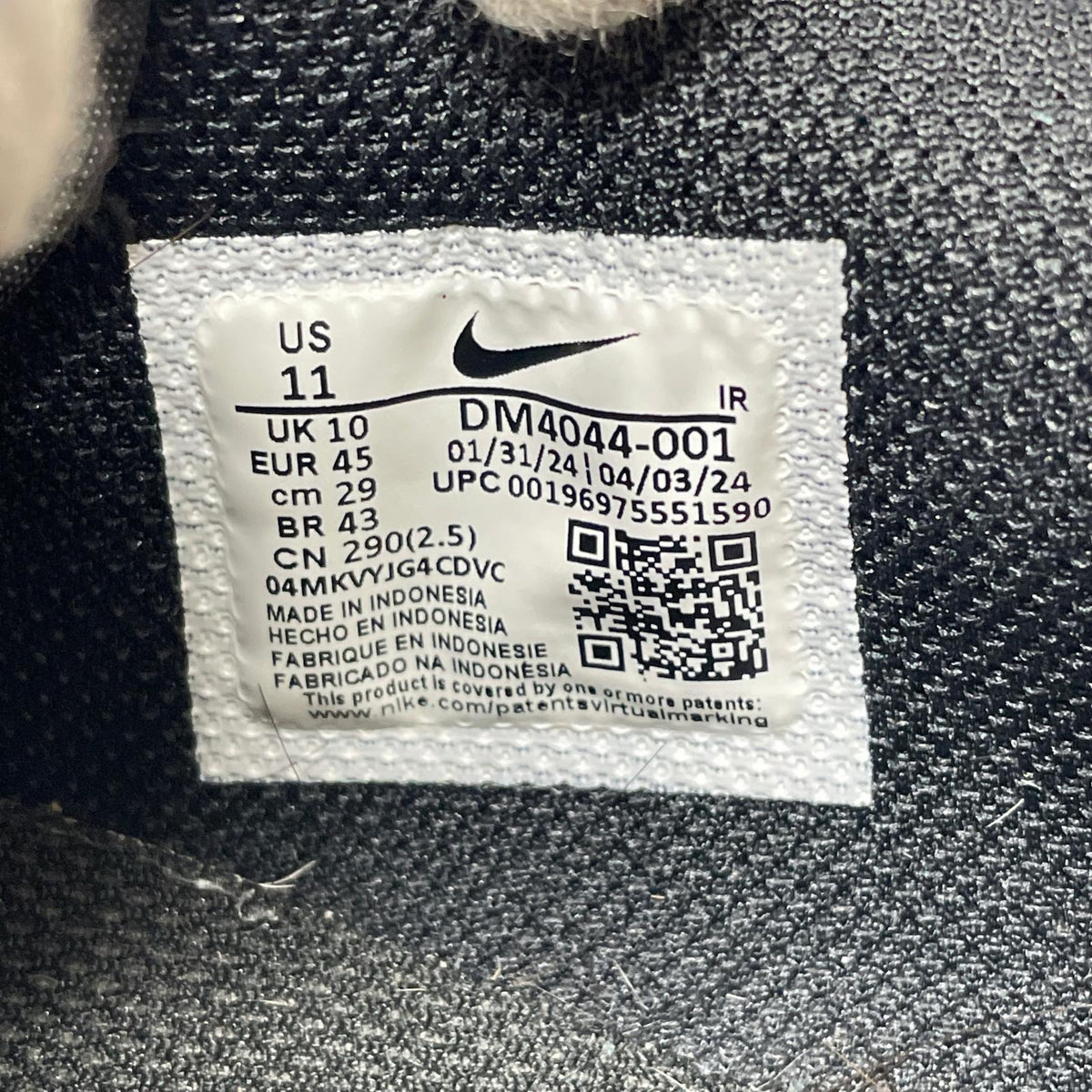 スニーカー CORTEZ 黒 29cm 29cm (US11 UK10 1/2 EU48) ブラック