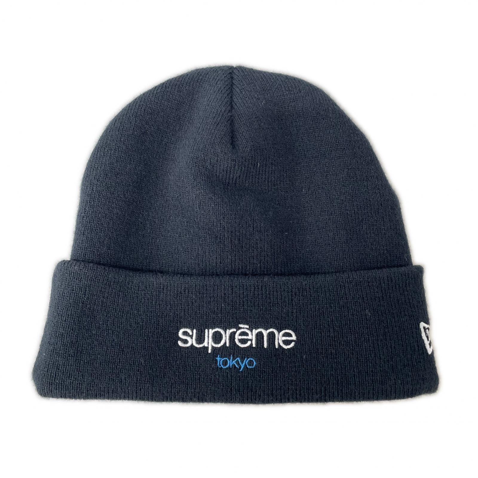 ニットキャップ 25FW ×NEW ERA Classic Logo ﾋﾞｰﾆｰ 黒 ブラック
